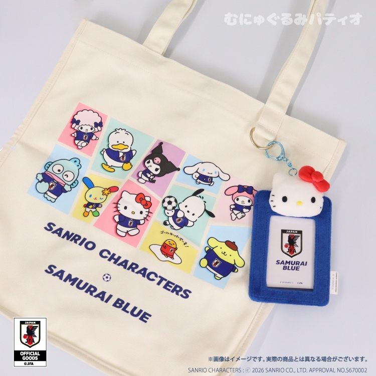 🌸 【預訂】U・SA・HA・NA Card Case - Sanrio x Japan National Football Team Ver. 2026