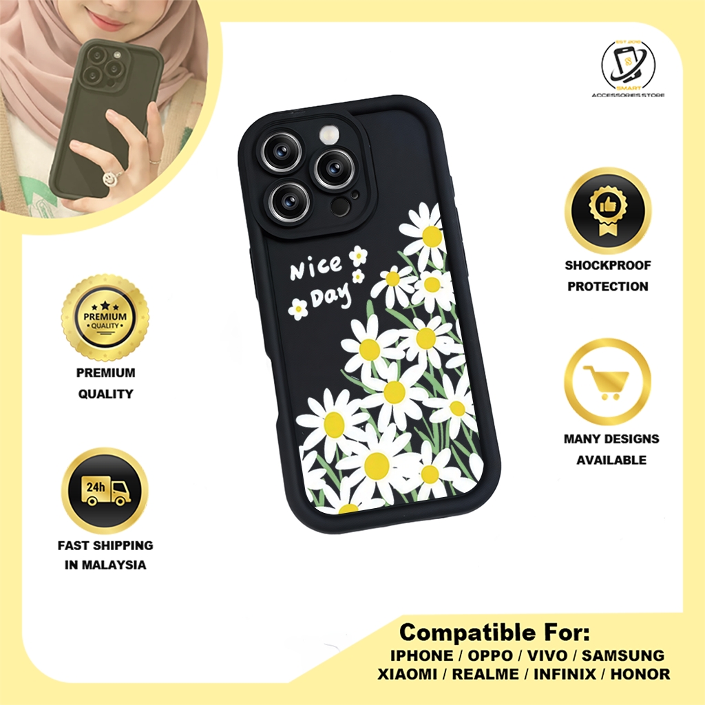 TPU DESIGN CASE PHONE FOR OPPO - DESIGN FLOWER O