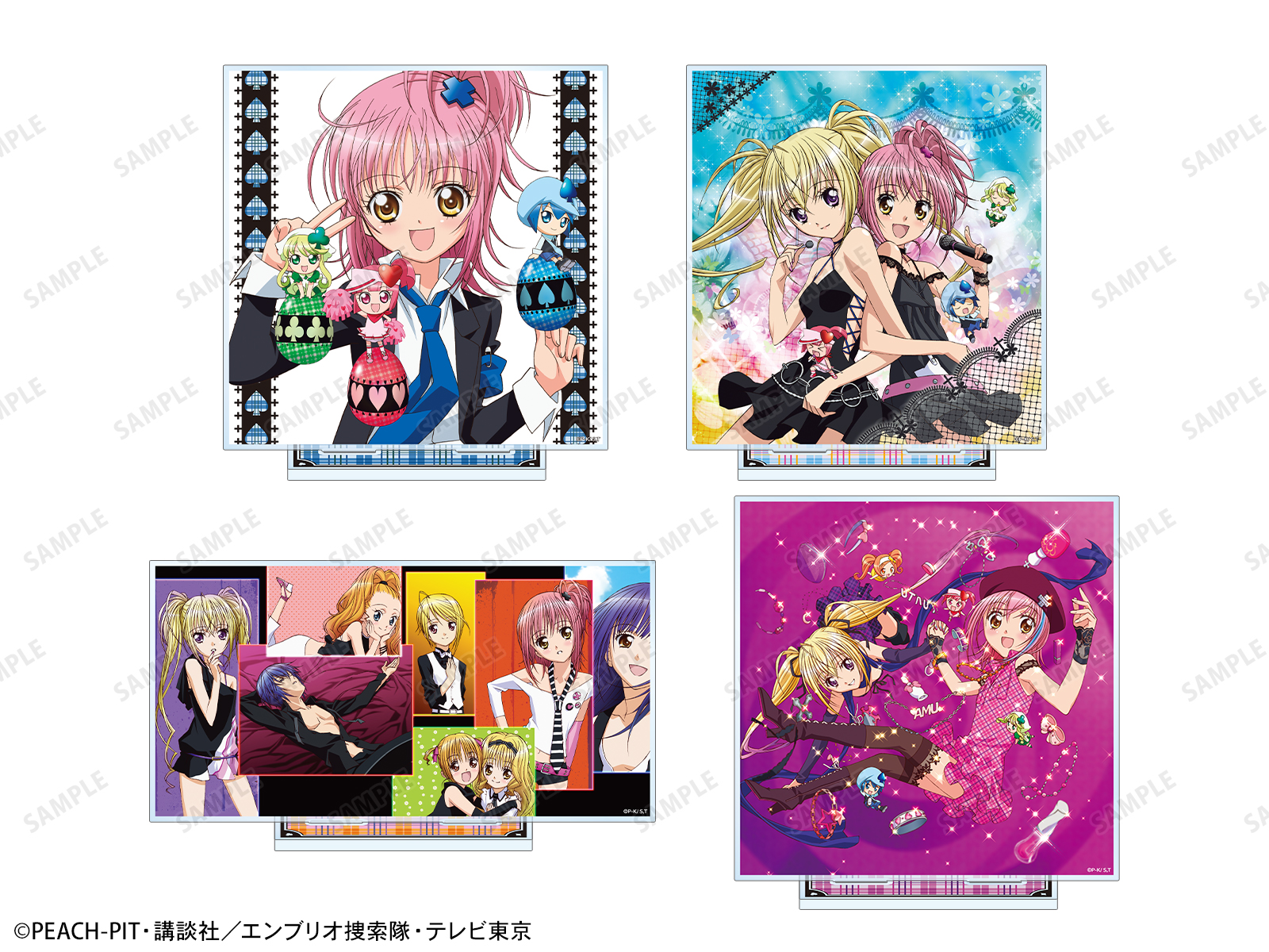 《Pre-Order》動畫ver. 集合 BIG Acrylic Stand｜守護甜心Shugo Chara! POP UP SHOP in OIOI (26SC46-P)