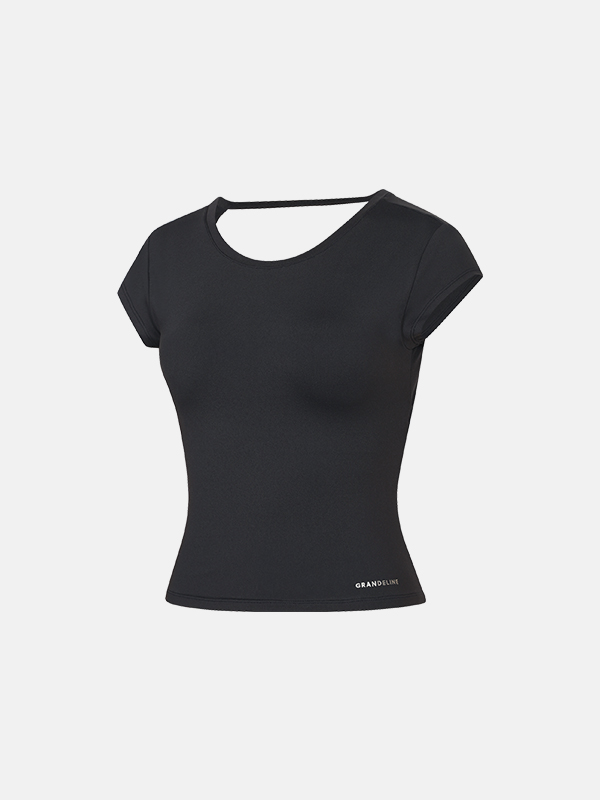 大愛扭結美背Top_ 預購_Back Twist Short Sleeve by Grandeline