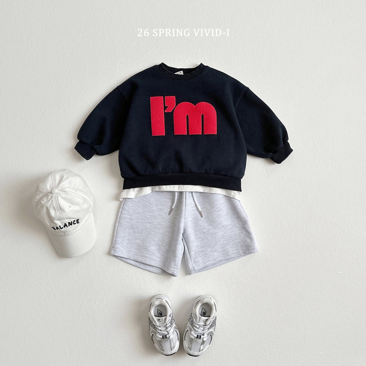 🌸預訂 韓國直送🌸🇰🇷VIVIDI三色立體字母印花寬鬆衛衣