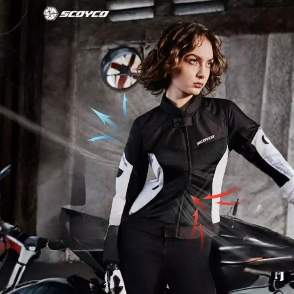 SCOYCO JK206 Motorcycle Riding Jacket Women | CE Protector | Touring Racing Jaket Motor 