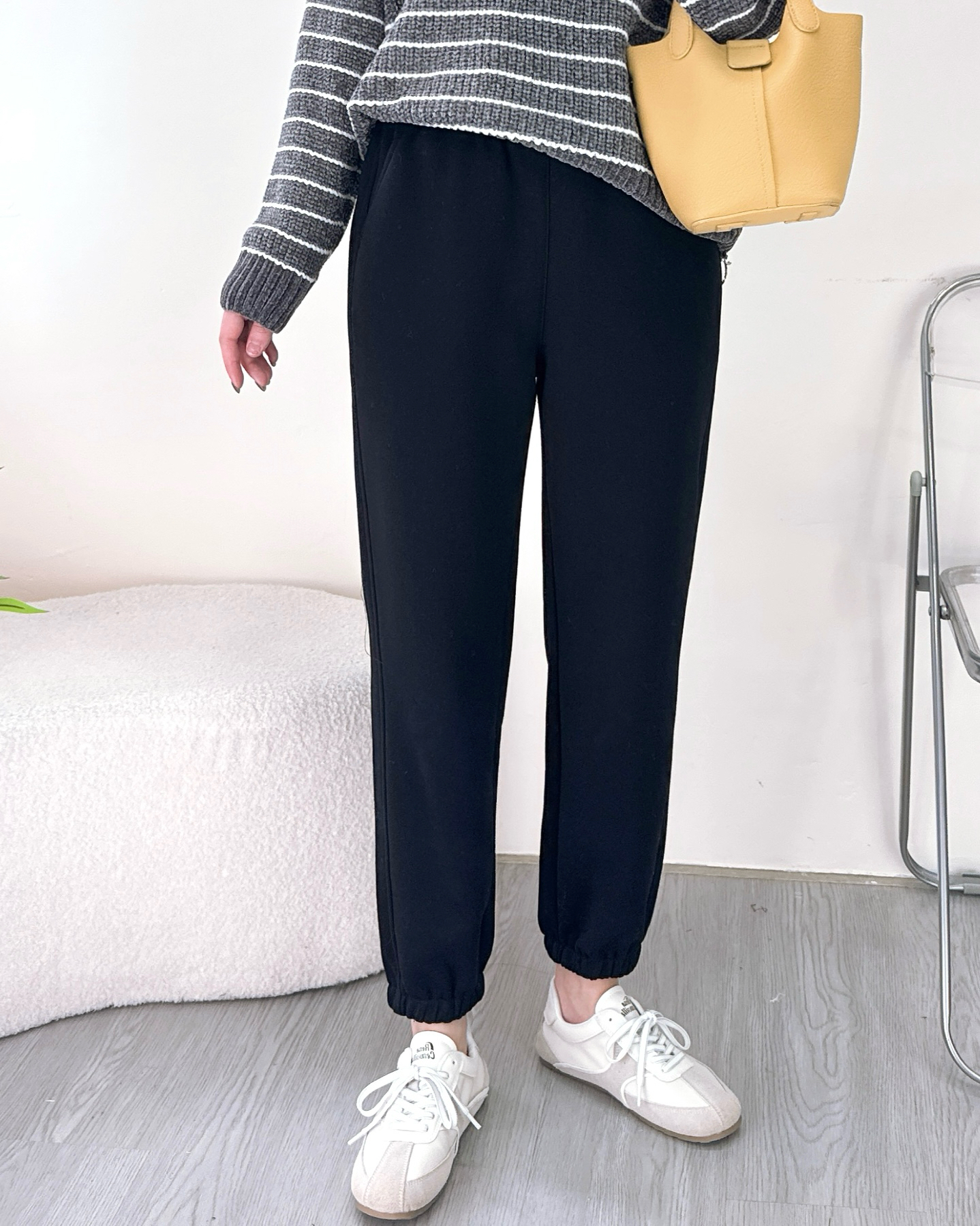 彈性純棉休閒Jogger Pant 3色