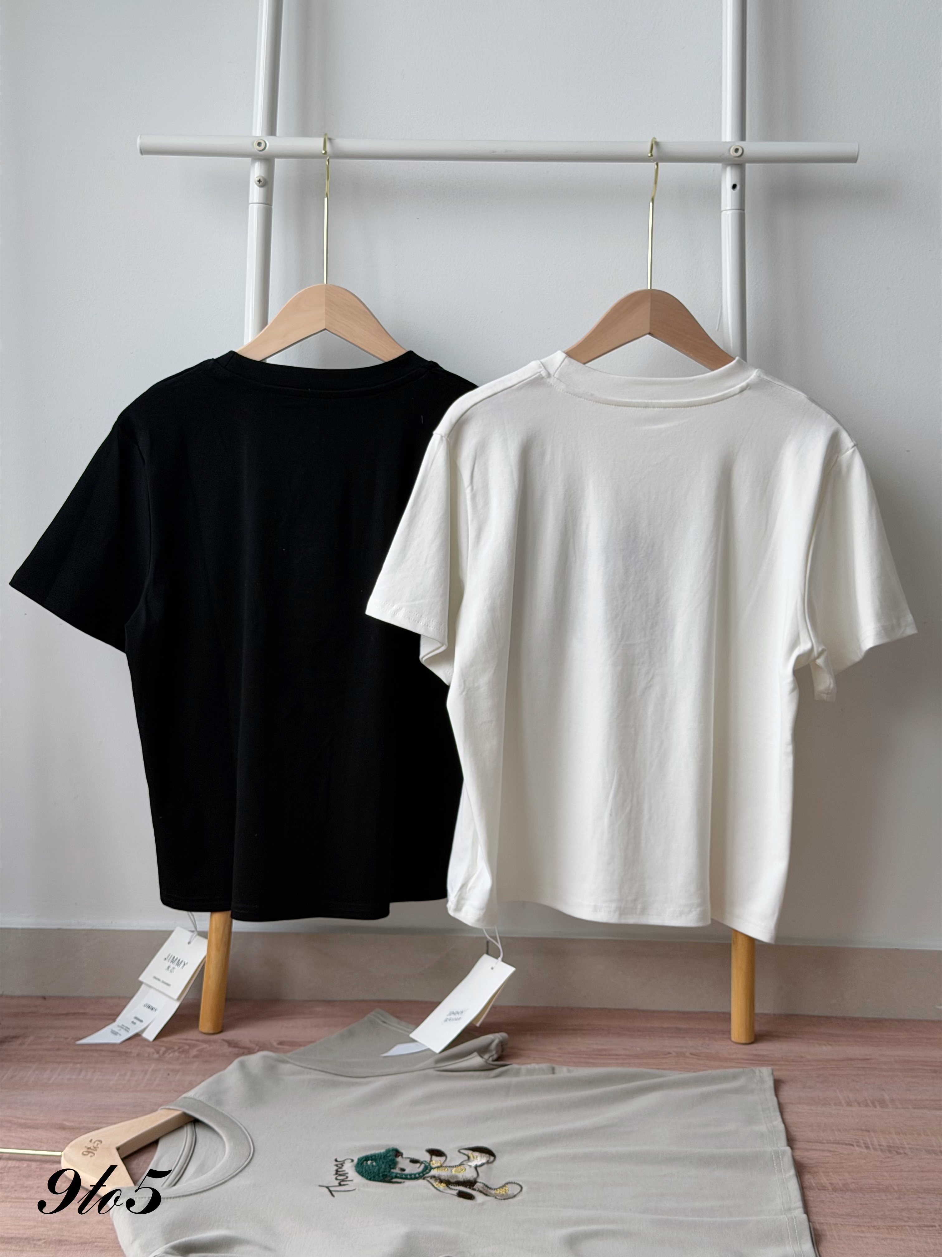T4528 Embroidery Bear Tee - 4 Colors 
