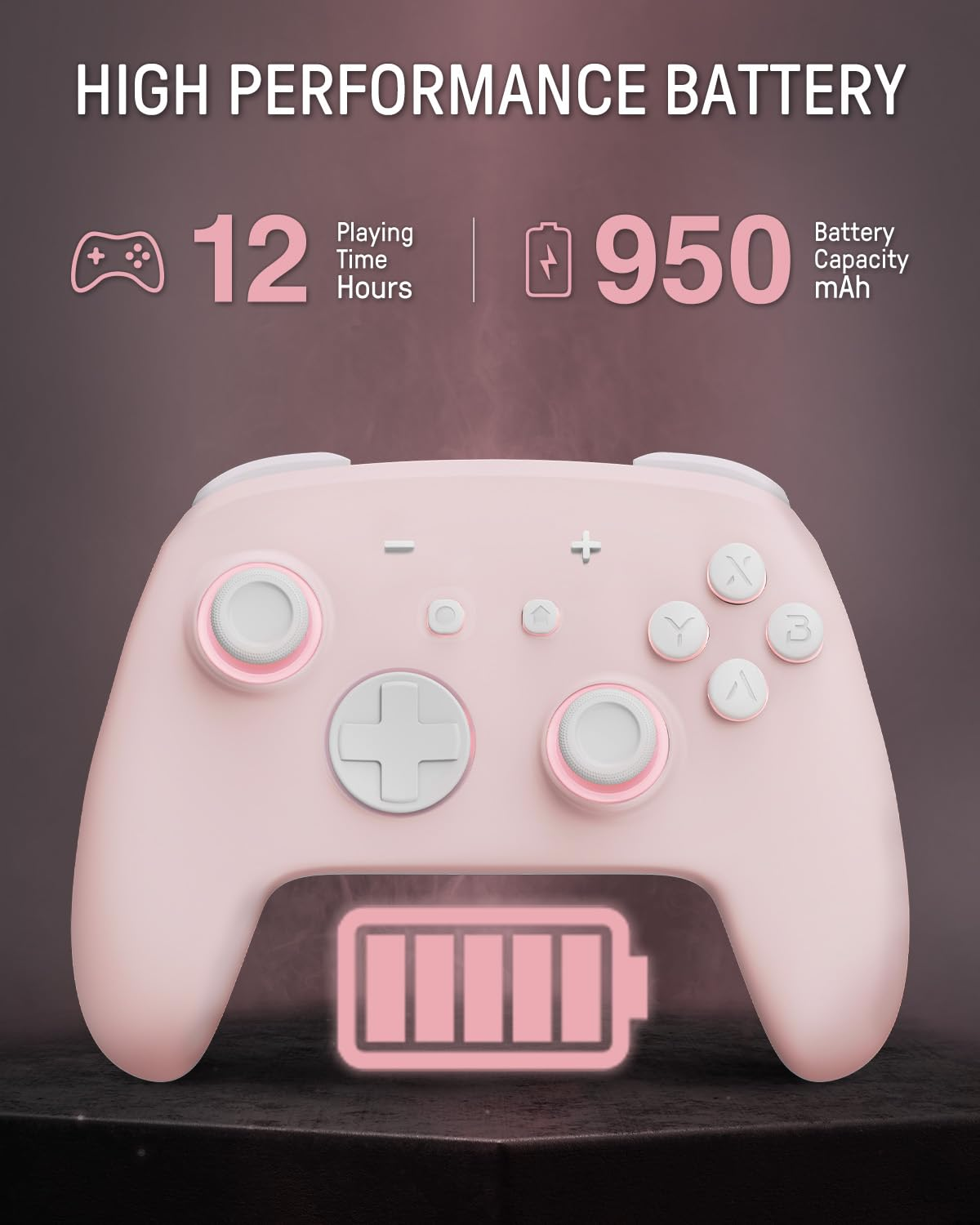 SW2 FUNLAB 螢火蟲加強版無線控制器 FF01A (貓爪)  Firefly Enhanced Wireless Controller for Nintendo Switch/OLED/Lite FF01A (Cat Paw) SW2-0357