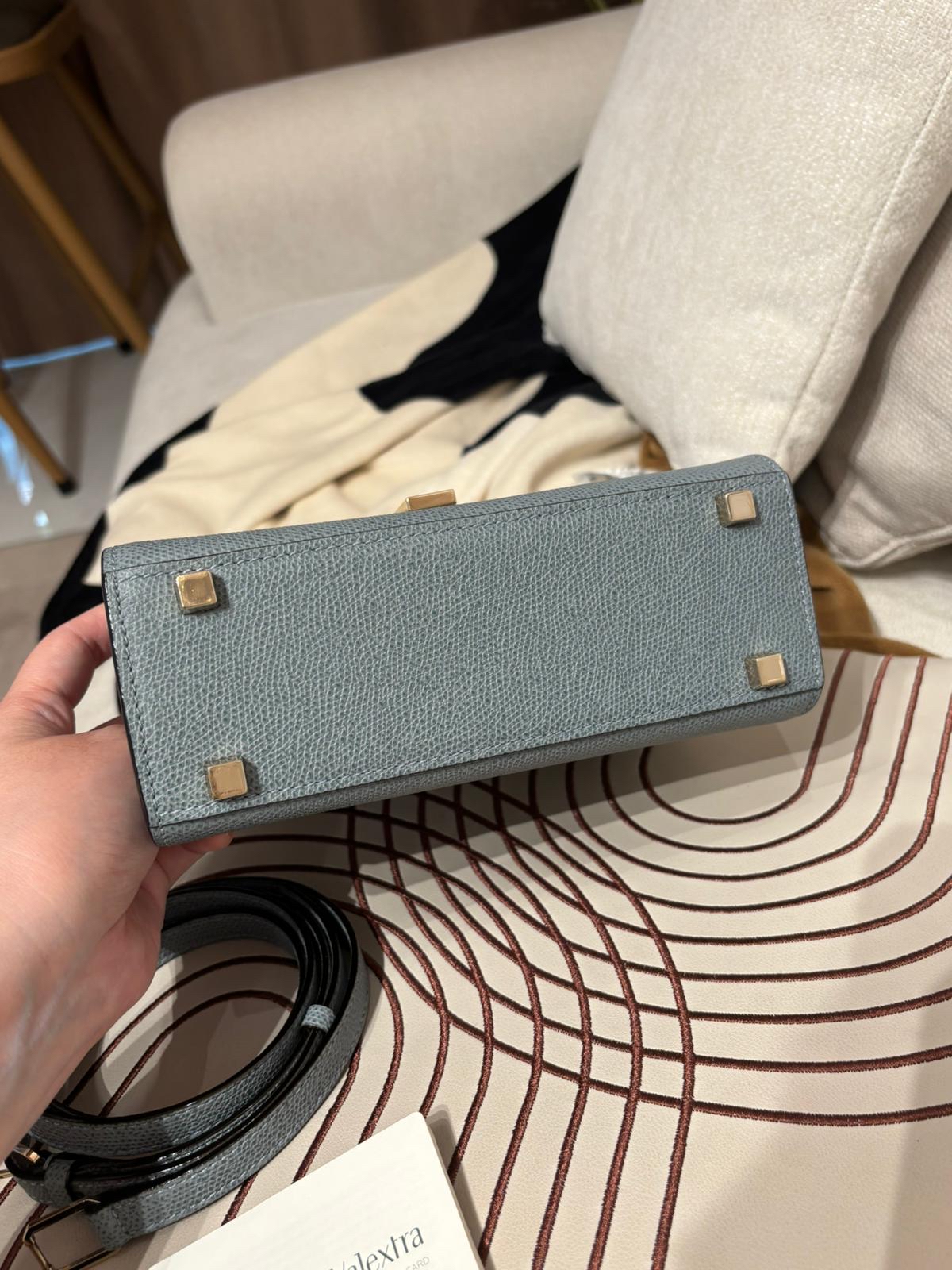 Valextra iside micro crossbody bag 100%Authentic, 98%new ✅ certificate ✅dust bag