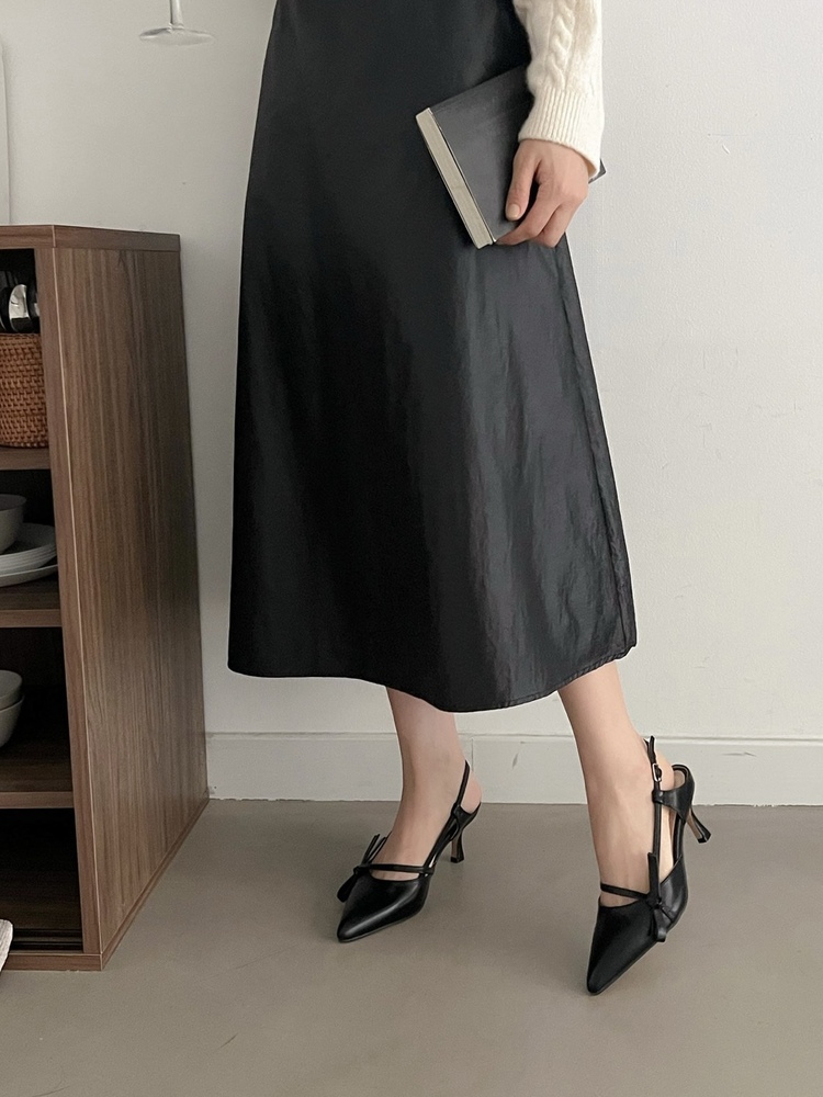 Noeud Front Slingback Heels (3colors)