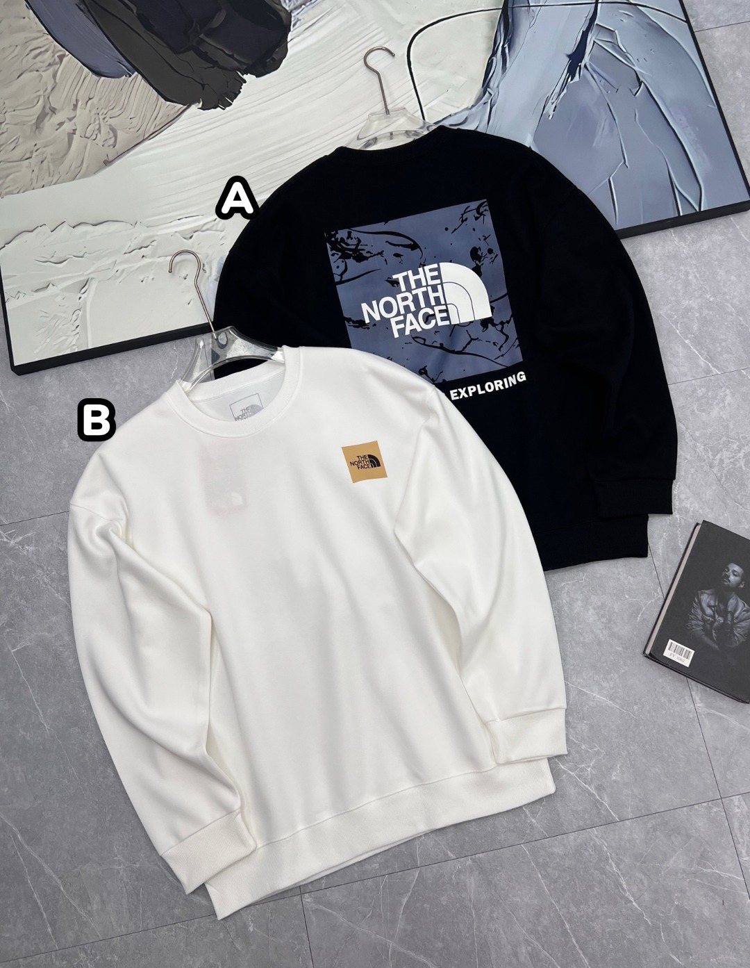 The North Face 大logo 印花圓領衛衣