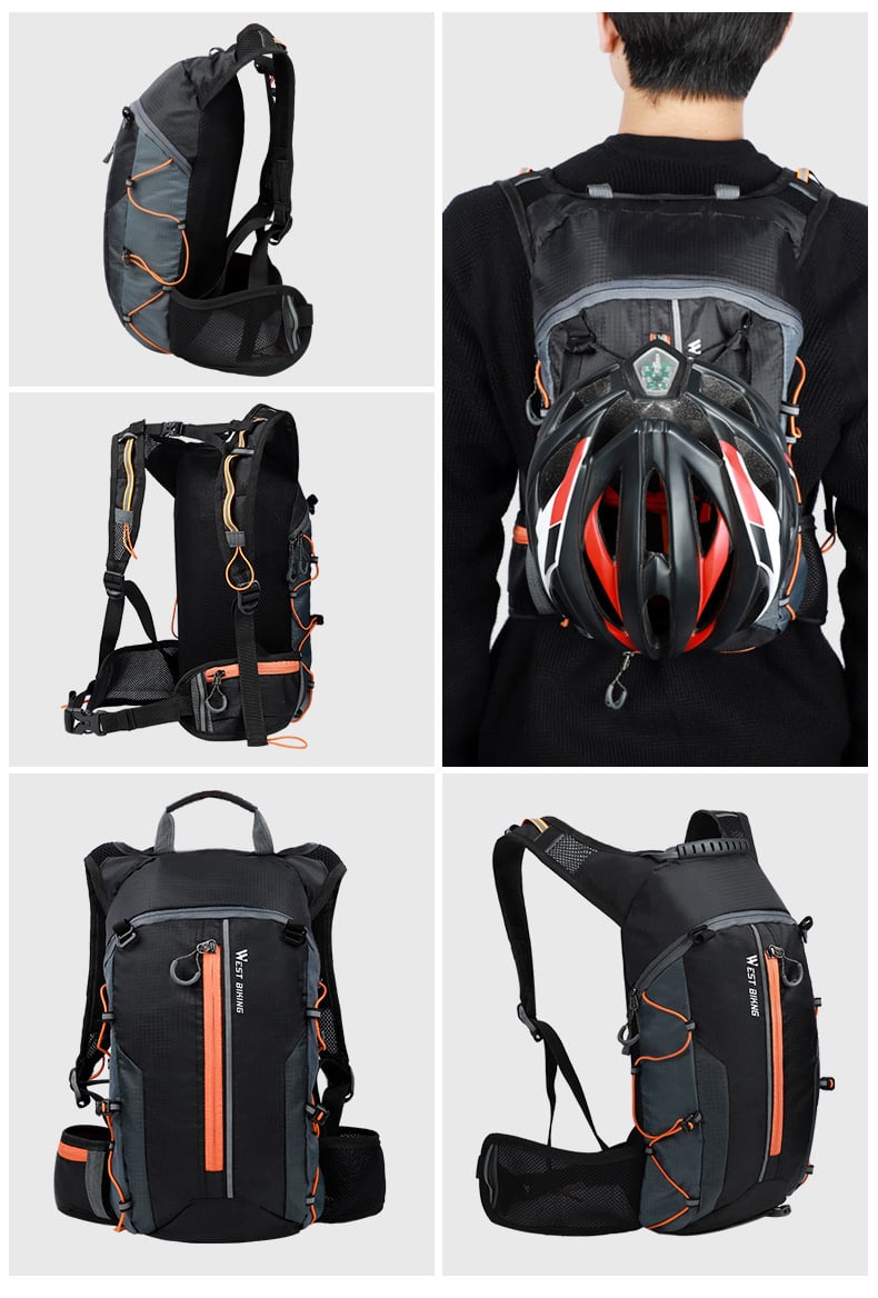 10 / 16 L West Biking Retractable Hiking Backpack / Cycling Backpack