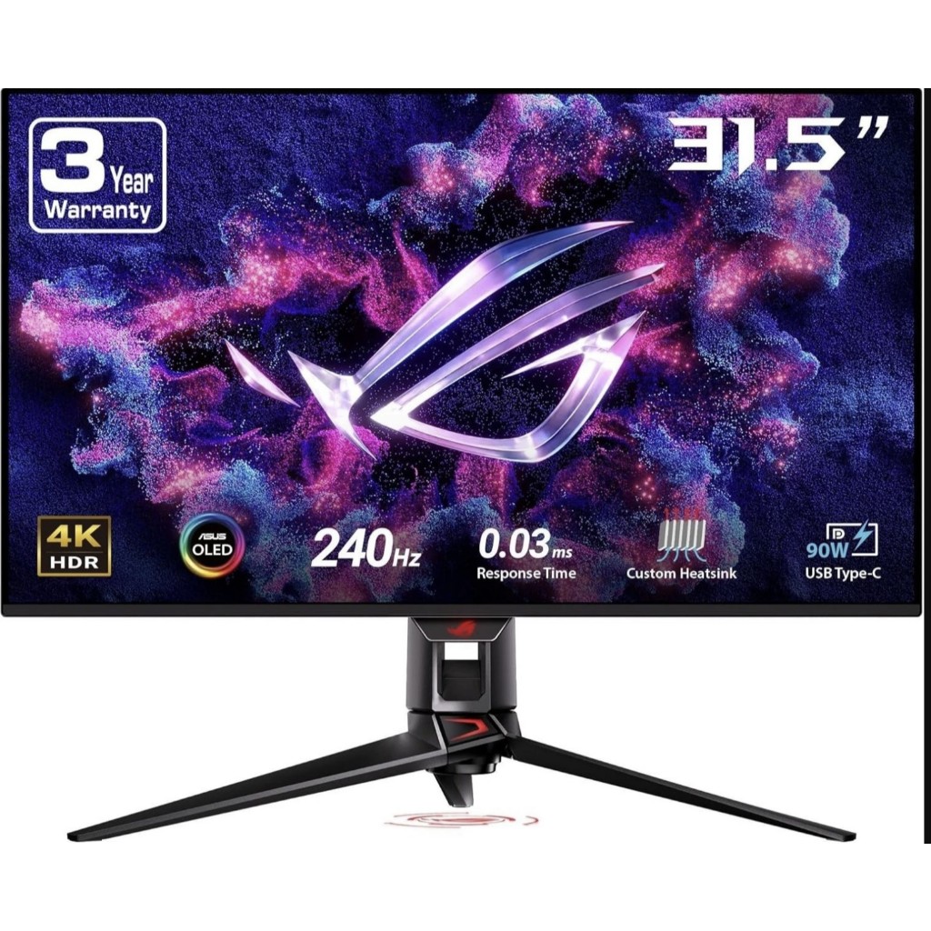 (🔥NEW RELEASE🔥) ASUS ROG Swift 32 4K OLED Gaming Monitor 3840 x 2160 240Hz G-SYNC PG32UCDP (Brand New Full Set)