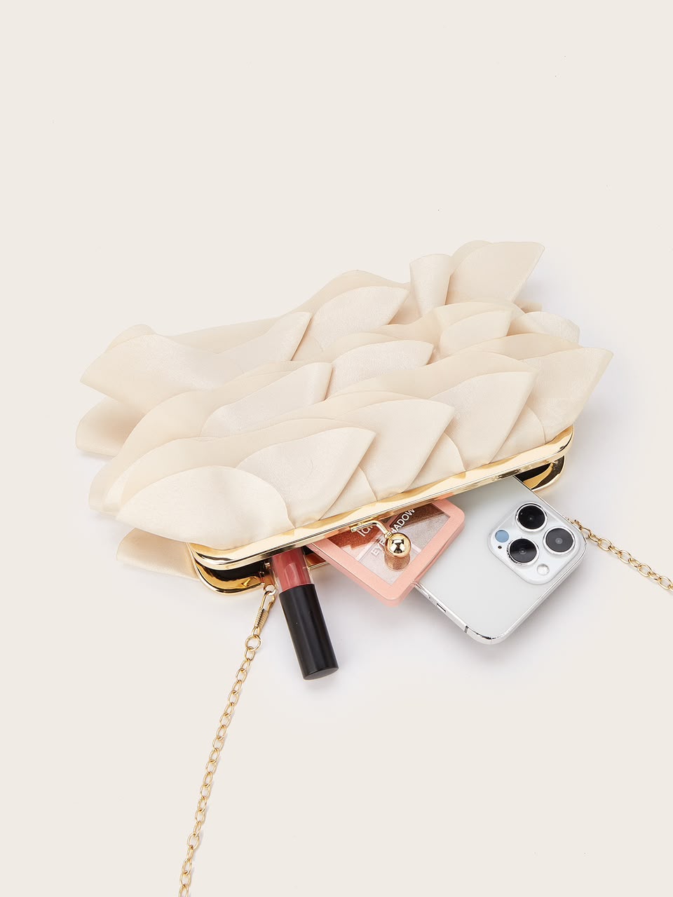 6368 Roselle Ruffle Clutch Bag