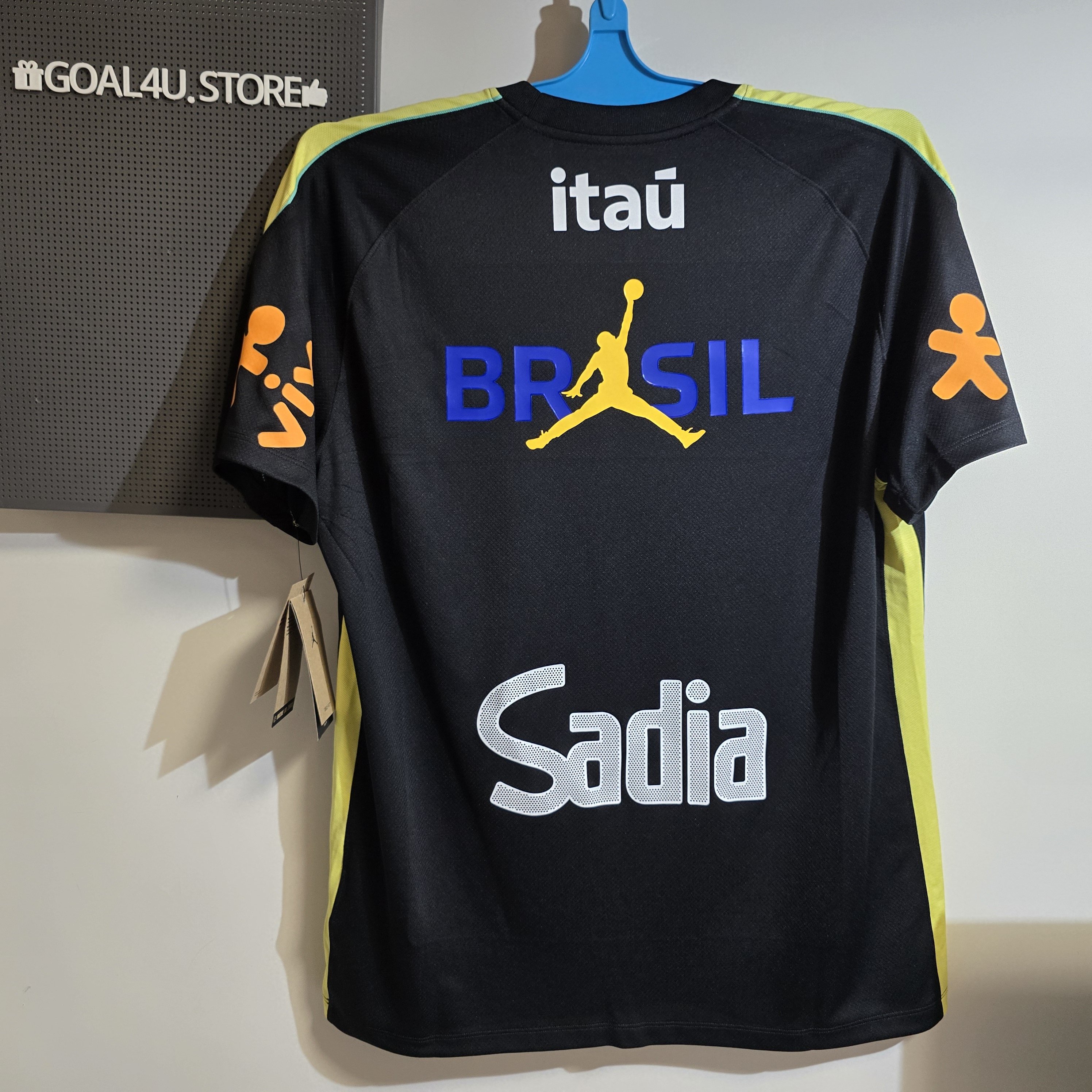 #現貨 Nike x Jordan Brazil 巴西 2026 黑色 Dri-fit 短袖訓練球衣 (可加印球員版贊助) IQ3294 