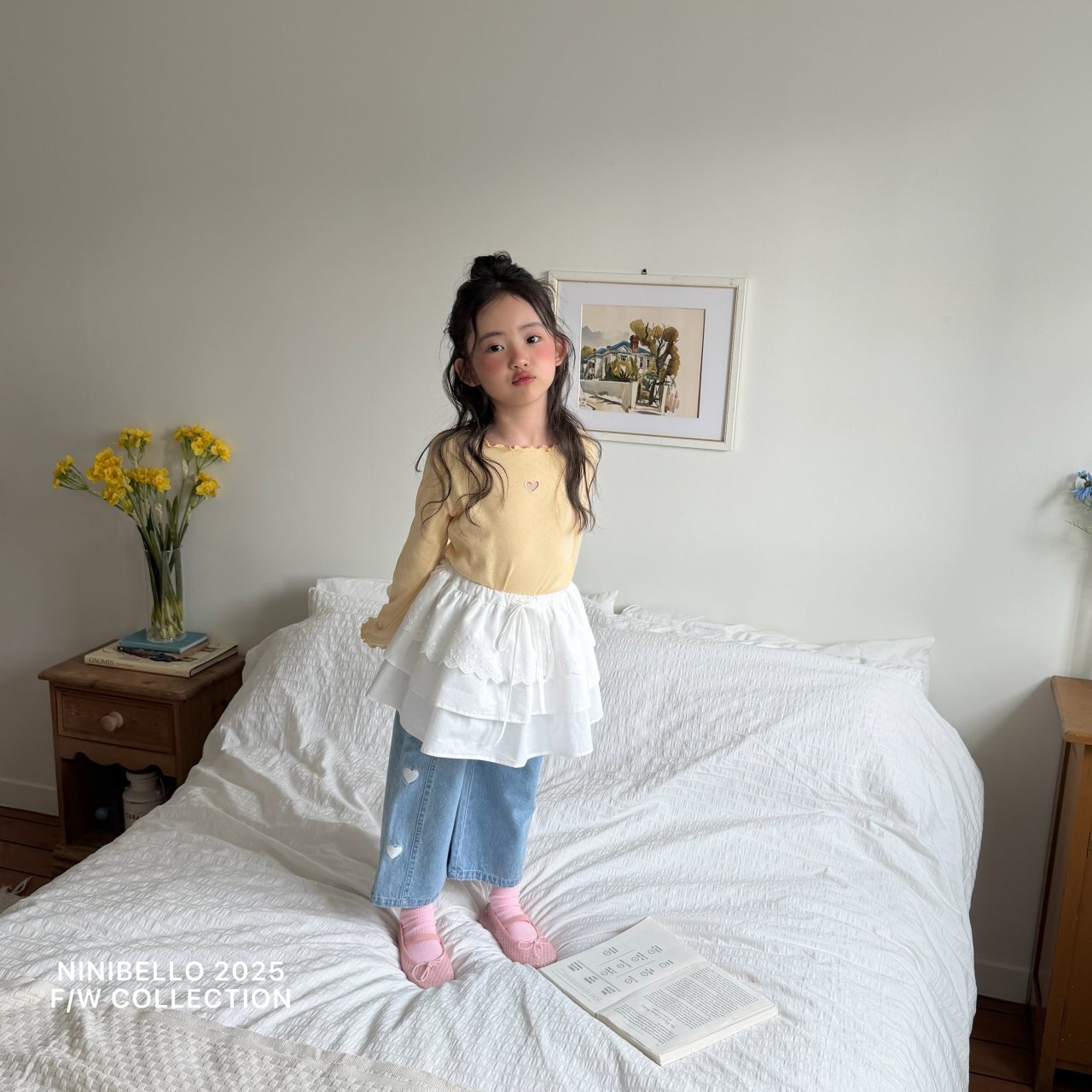 Ninibello | Heart Demin pants (Blue M100-105)