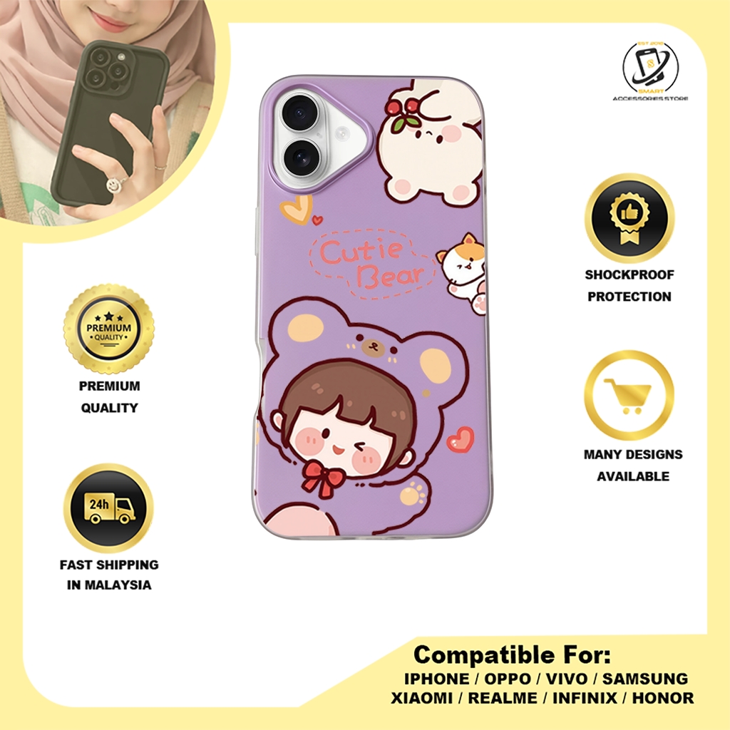 JELLY CASE PHONE FOR IPHONE - DESIGN BEAR H