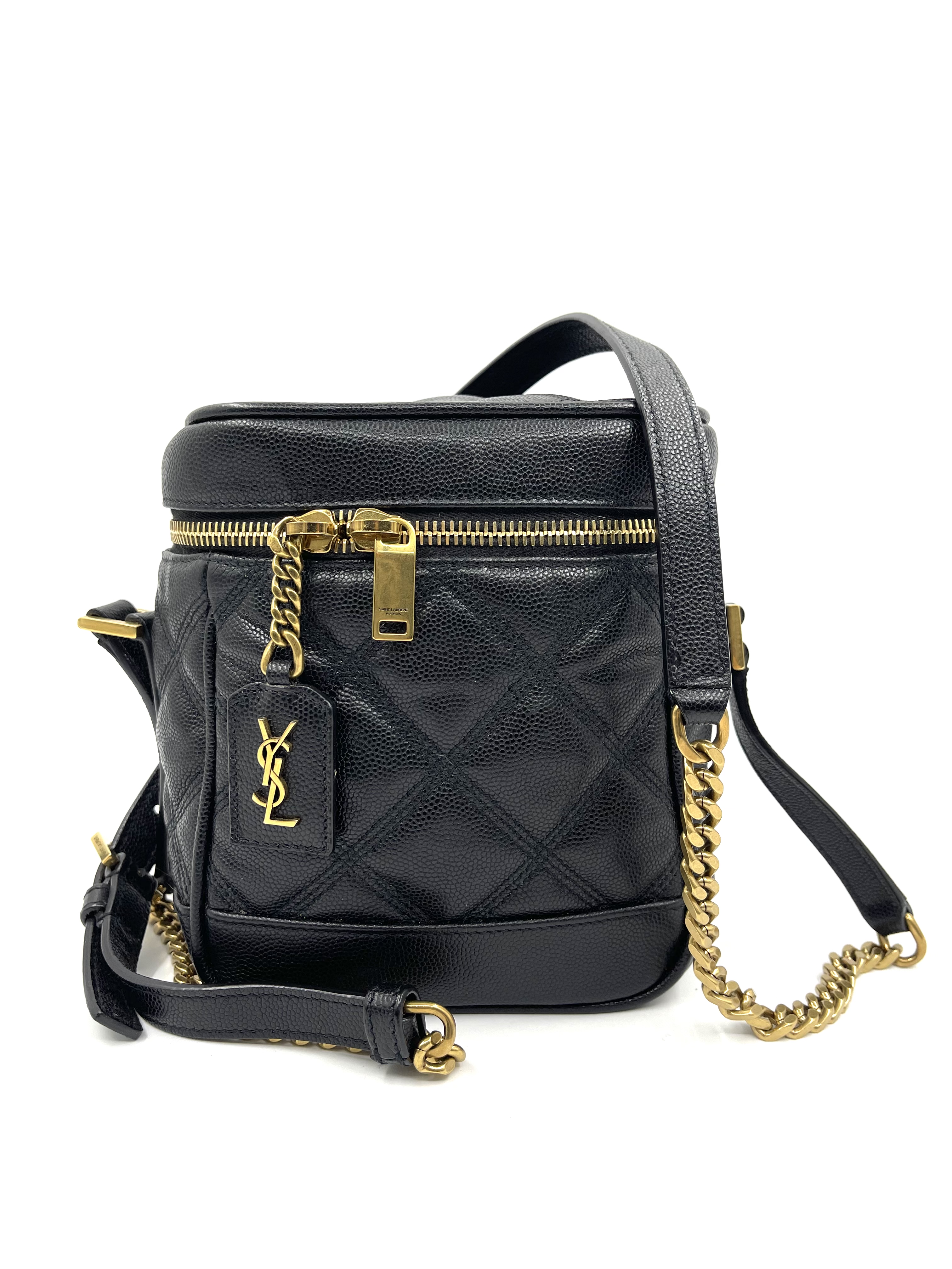 Pre-Owned SAINT LAURENT  Vanity Leather Crossbody Bag