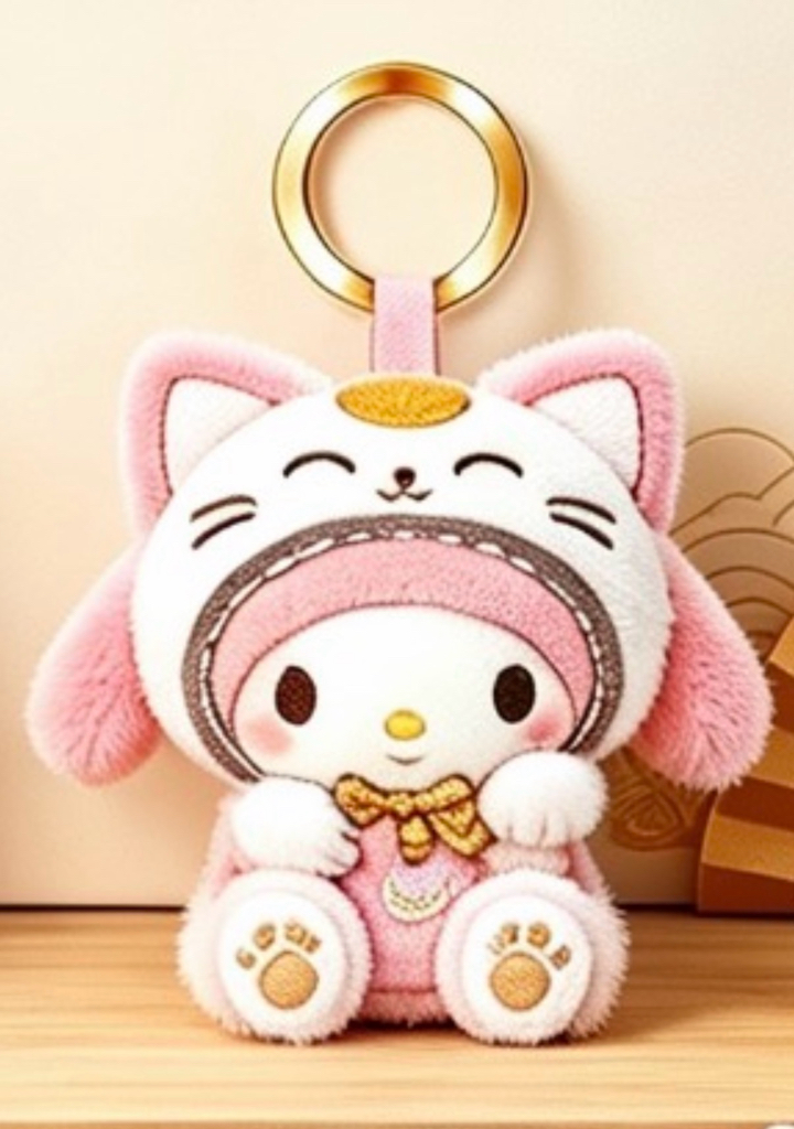 ［12月尾到貨] 12月新款Sanrio 招財貓公仔掛飾系列