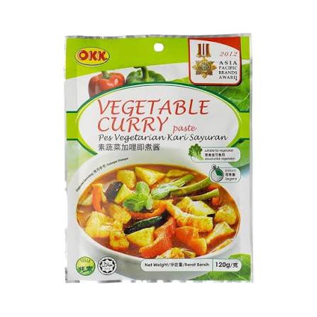 OKK素蔬菜咖哩即煮醬(純素)120g/ OKK Vegetable Curry Paste 120g