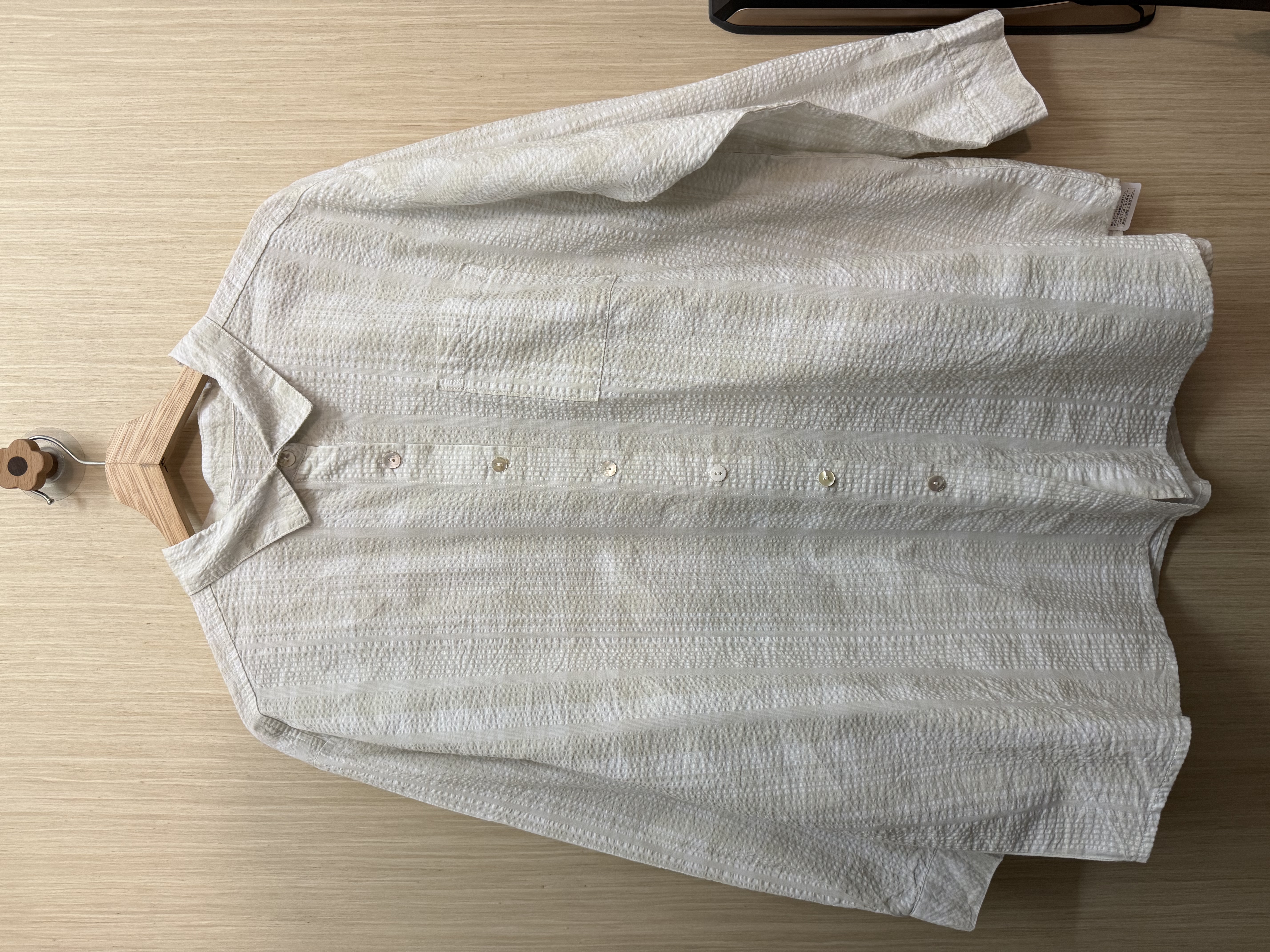 免熨暗格紋恤衫