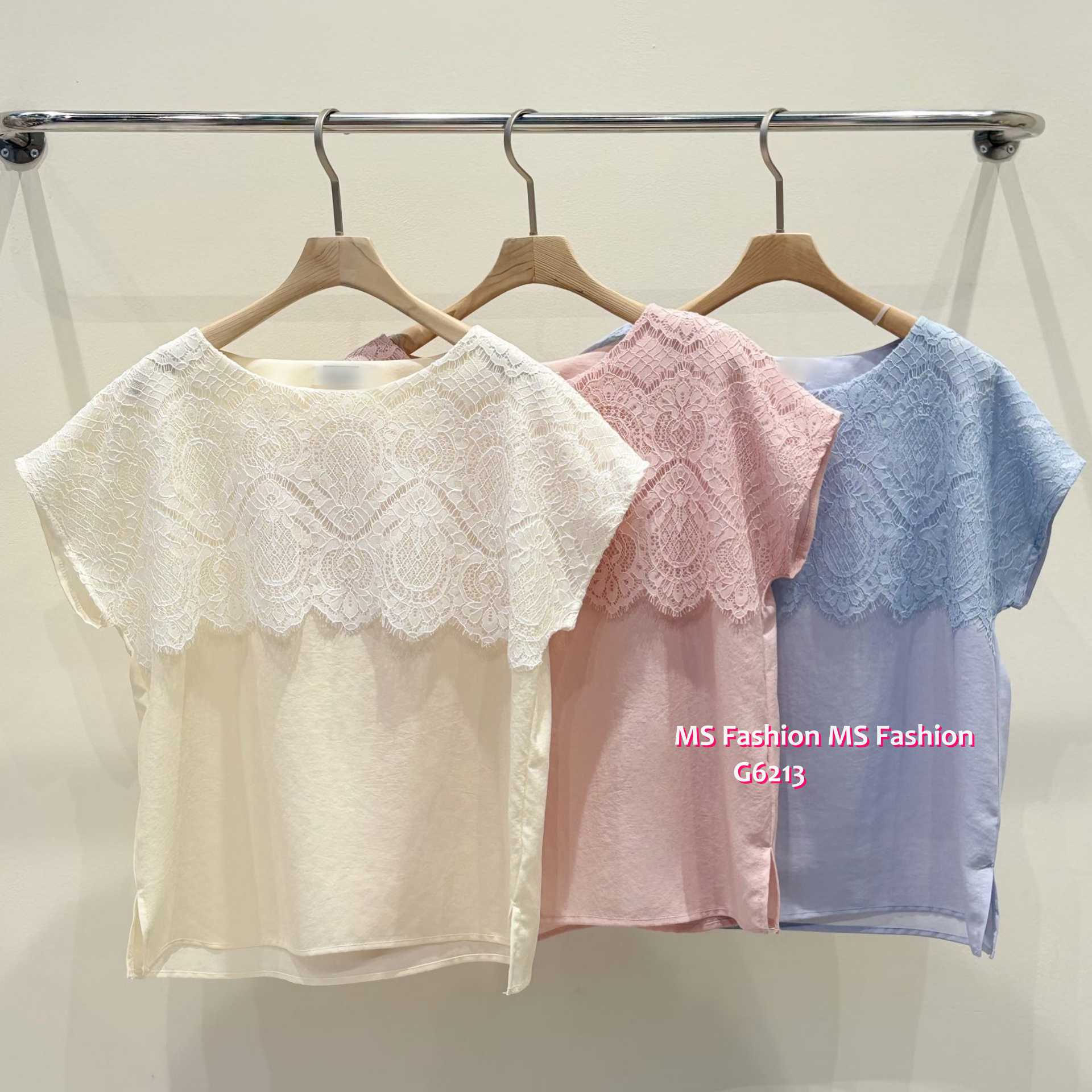 G6213 韓國🇰🇷勁靚拼lace top