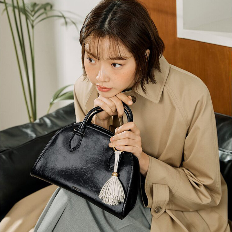 [減價優惠][BEANPOLE] Leaf Round Small Tote Bag