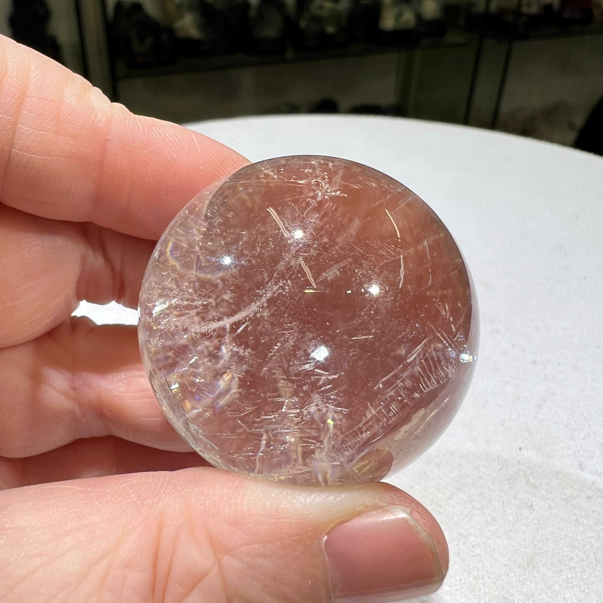 白水晶球 3.6 cm+/- (不連座) #CA0041