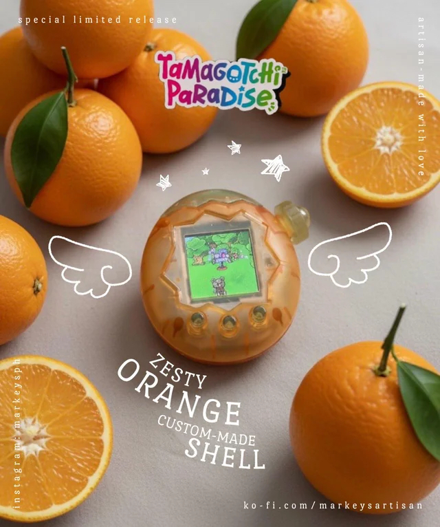 🧲預訂26年9月：	Tamagotchi Paradise 他媽哥池 橙色熱帶 手提育成遊戲機 