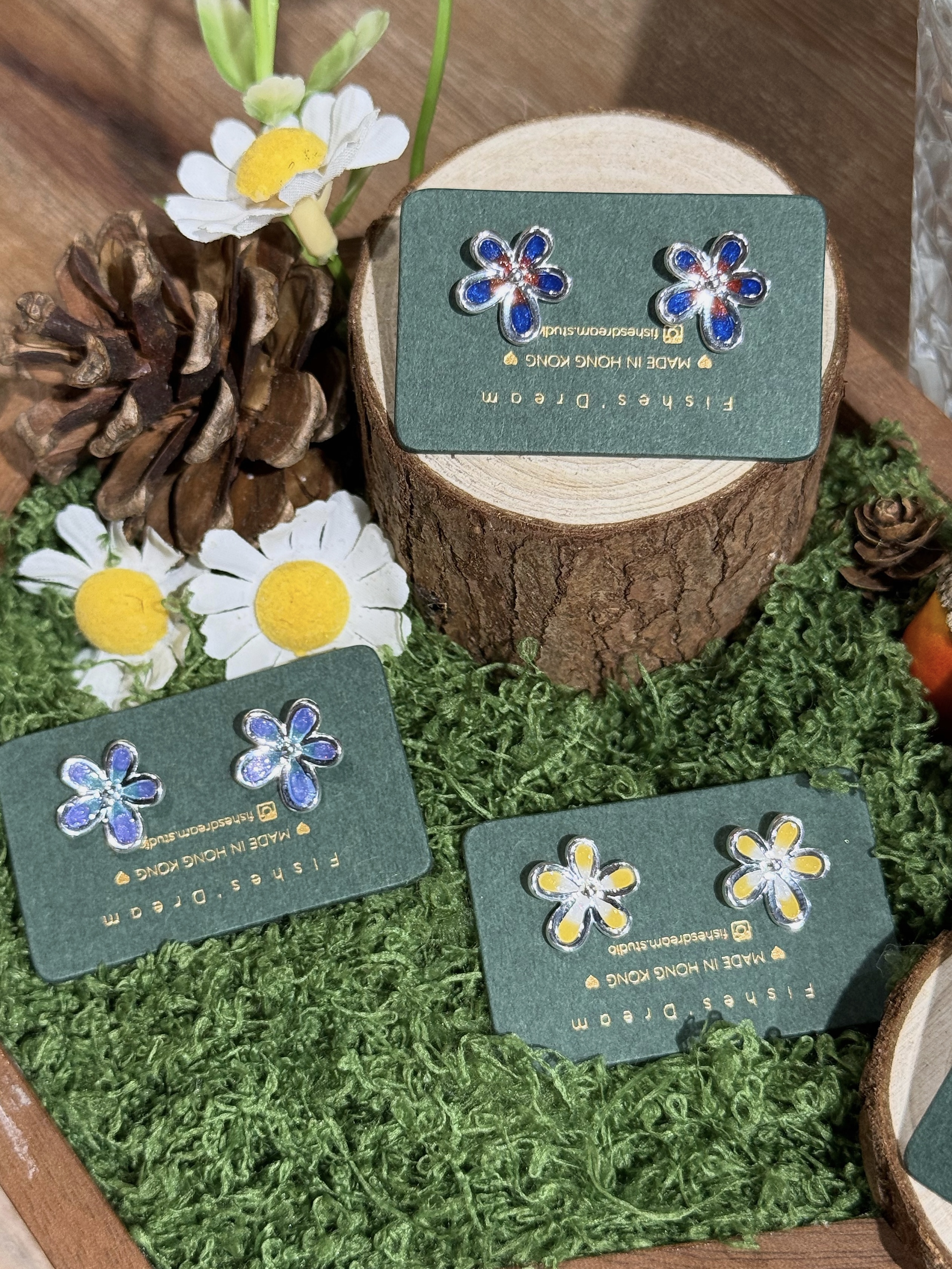 野花初開 Wildflower Stud Earrings | 耳釘款耳環