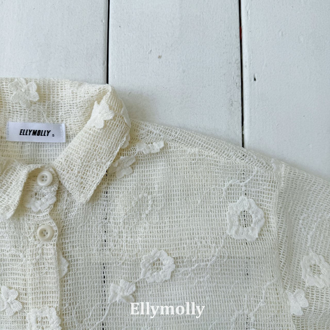 Ellymolly | Flower shirt(size 7(90-100)