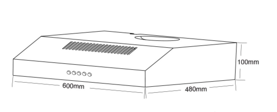 AEROGAZ 60cm Slim Hood AZ-6880