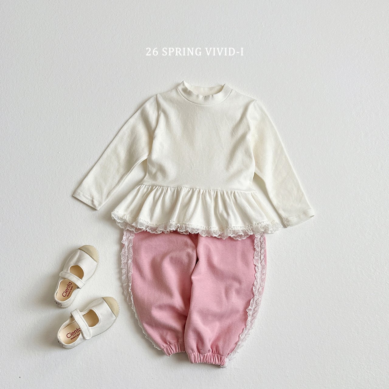 🌸預訂 韓國直送🌸🇰🇷VIVIDI三色蕾絲邊寬鬆束腳褲