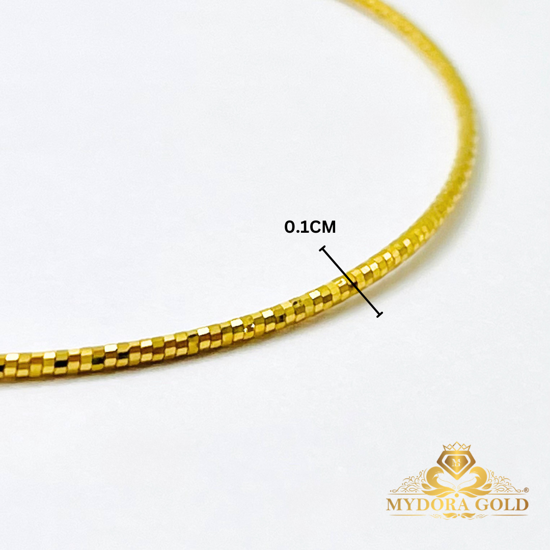 MYDORA Gelang Omega Lembut l EMAS 916/22K