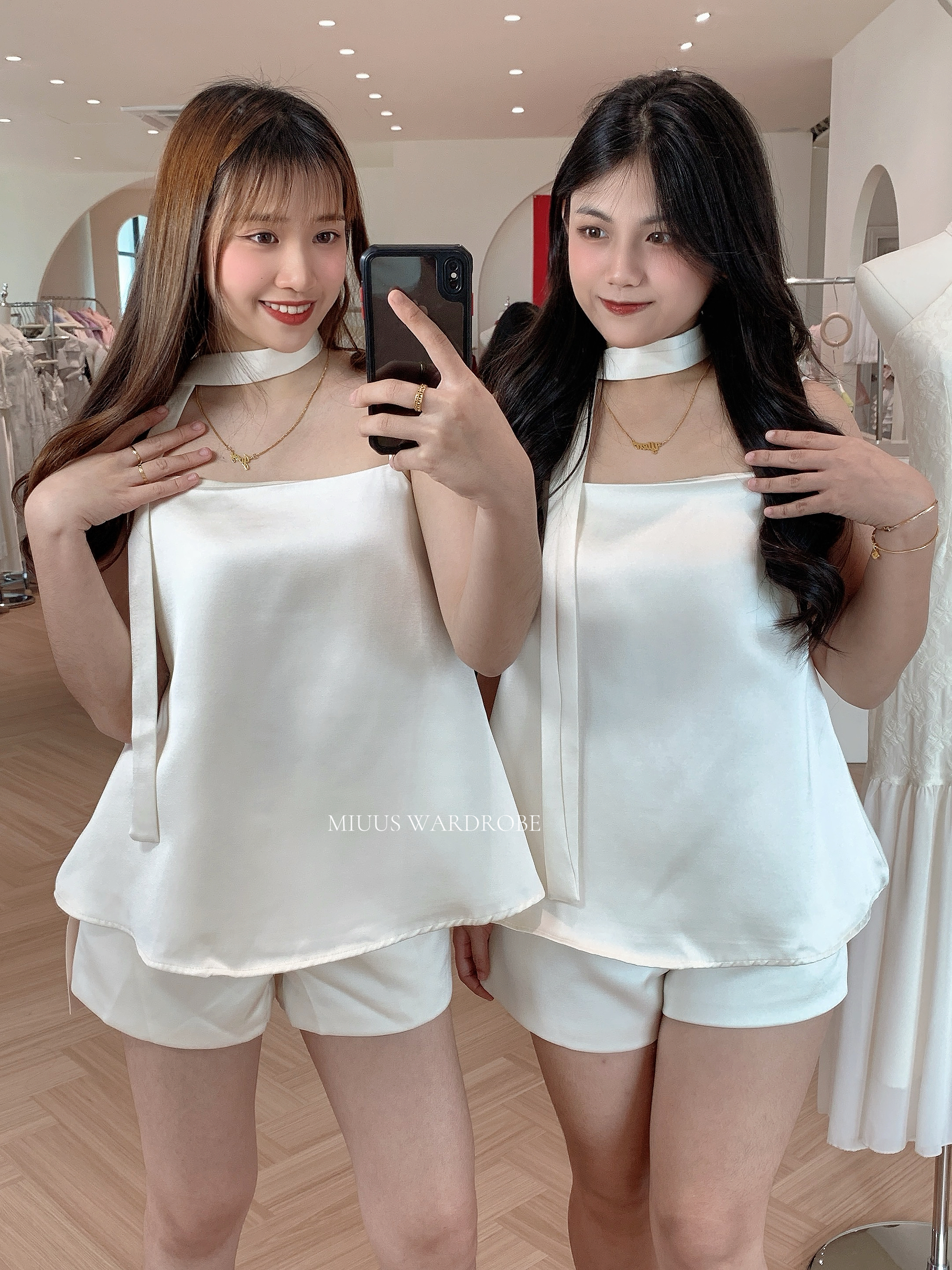 4340 缎面两件套+飘带套装