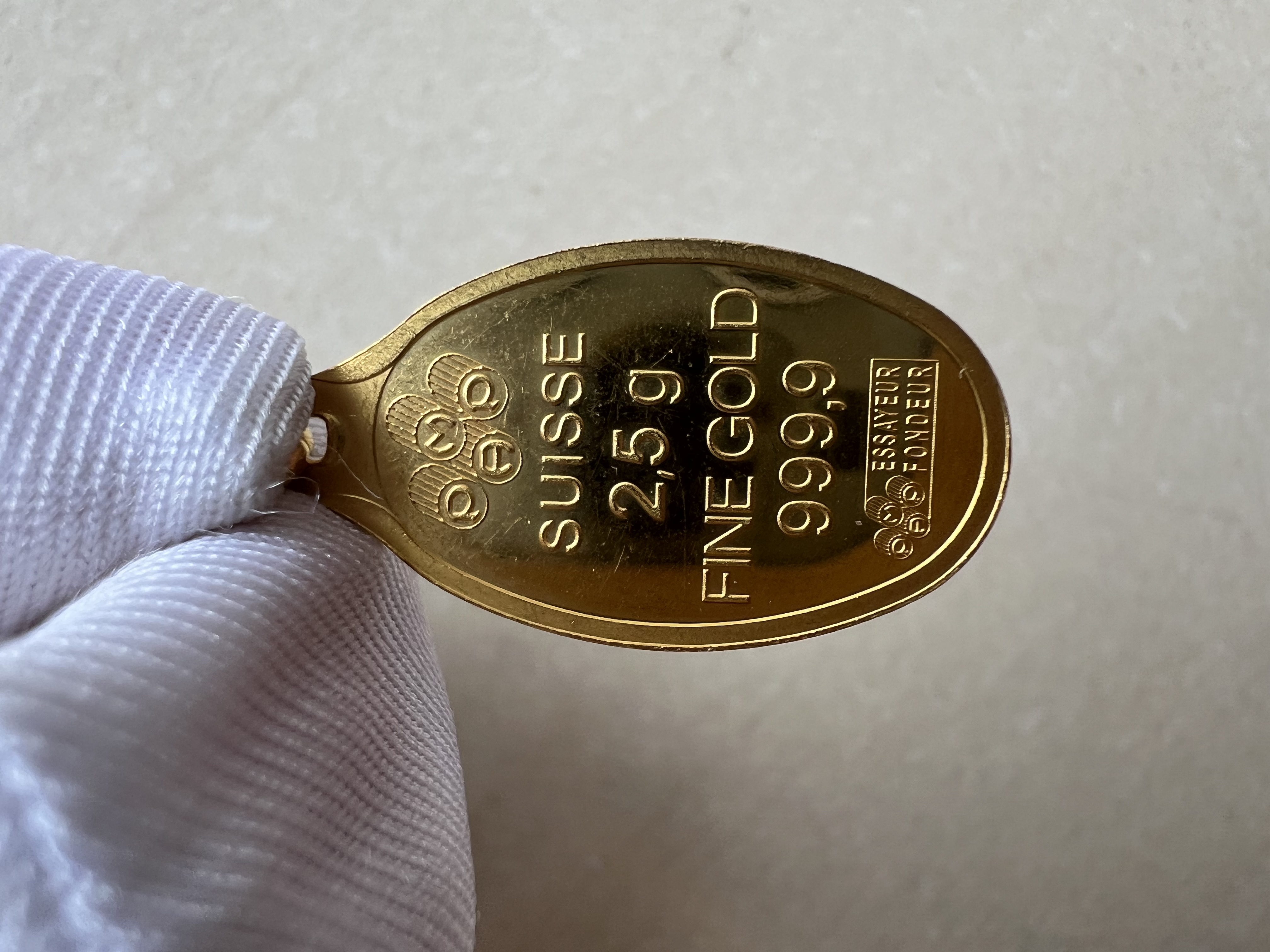 (SN:3163)PAMP Rosa Pendant 2.5g (2.7g)🇨🇭Swiss Fine Gold Bar Emas 999.9 (open sealed) 玫瑰吊坠