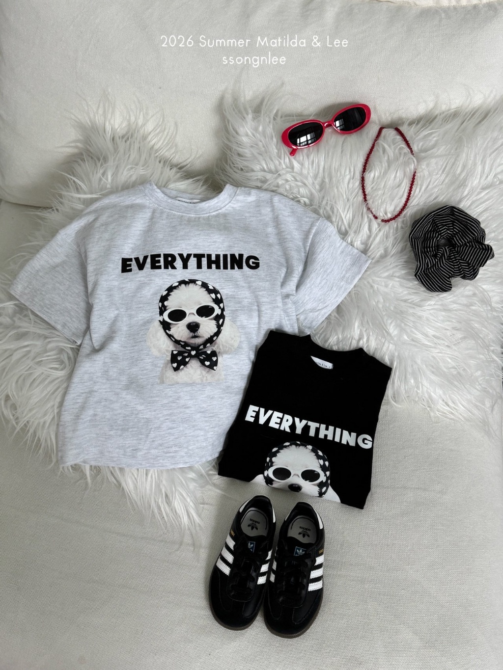 【預訂】 韓國直送 南大門童裝 Matilda & Lee - 小狗圖案上衣