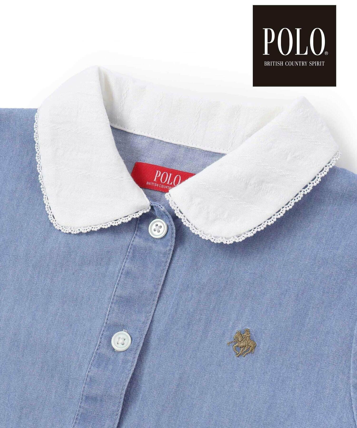 🇯🇵預訂 日本直送🇯🇵Slap Slip x Polo Bcs兩色標誌刺繡蝴蝶結翻領短袖連身裙