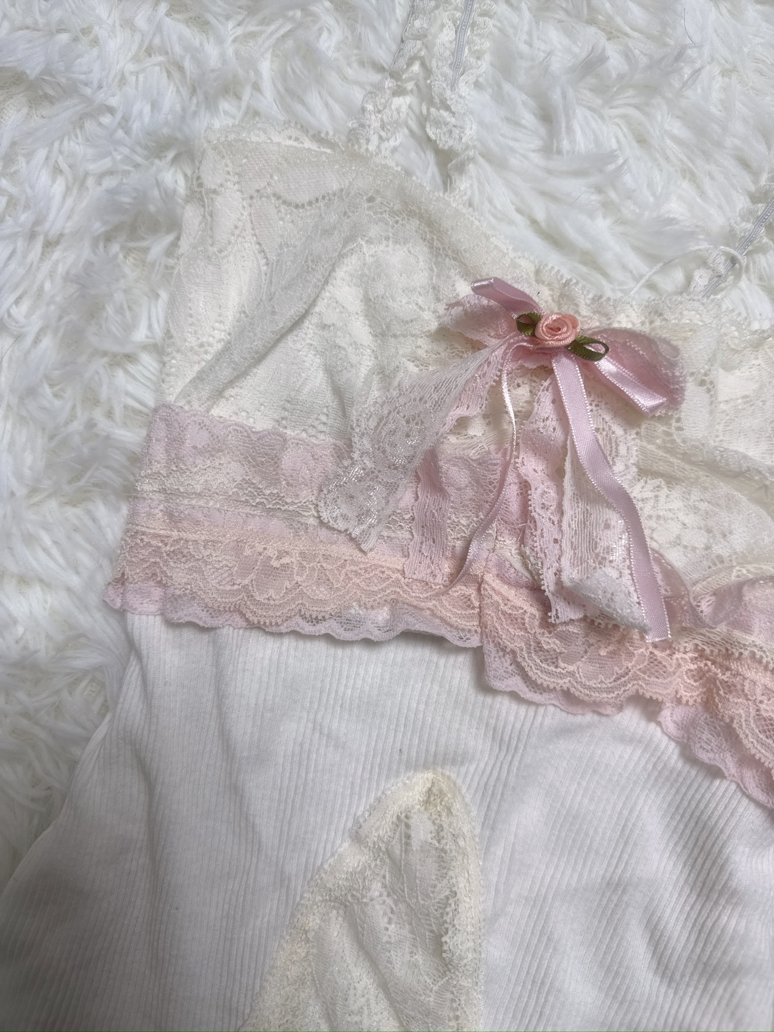 Balletcore Lace Rose Remade Camisole