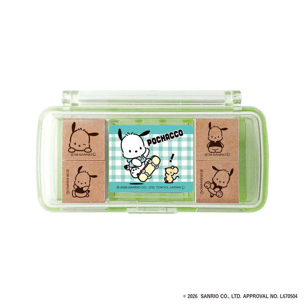 現貨｜Sanrio Pochacco PC狗 日本製 迷你 印仔 套裝 (SGM-041) 