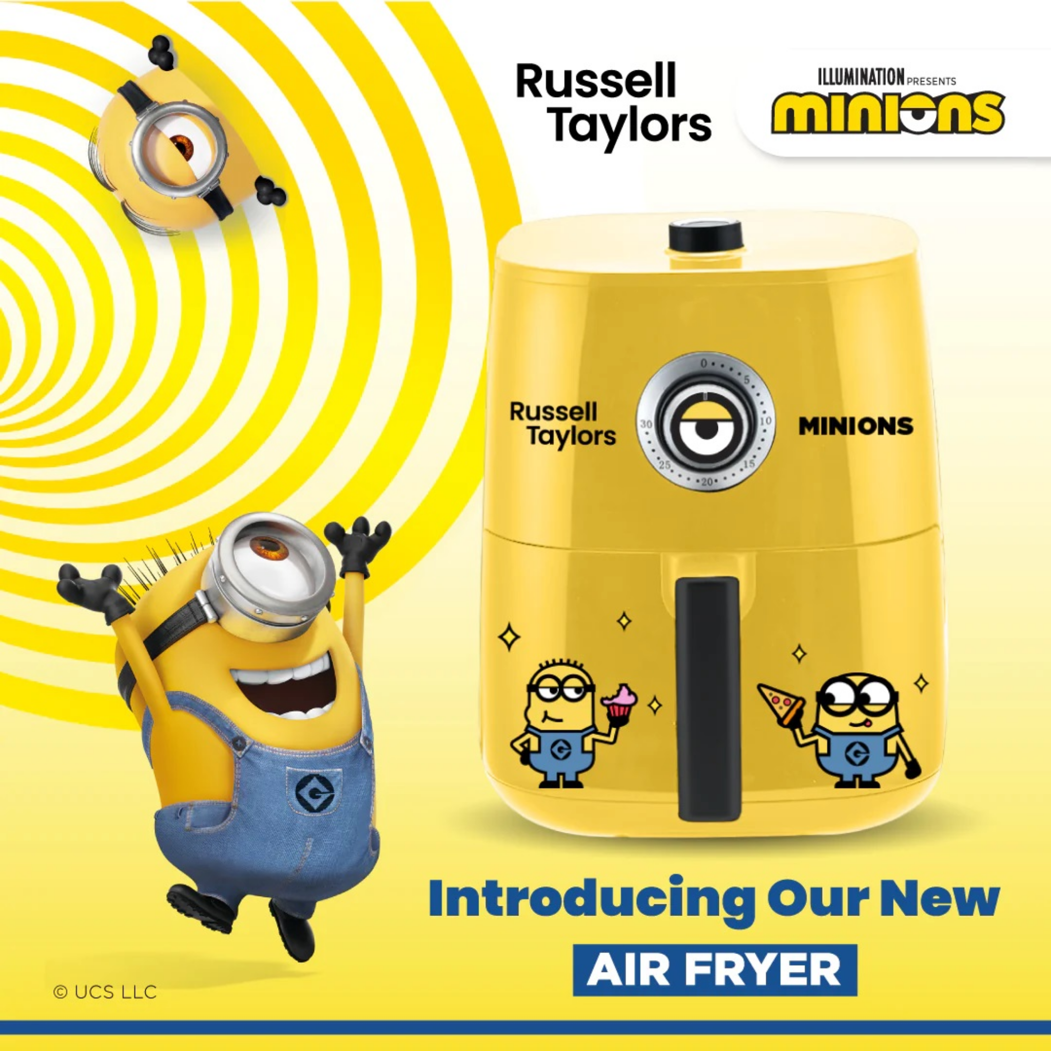 Russell Taylors 4.2L Minion Air Fryer 1300W (M1)