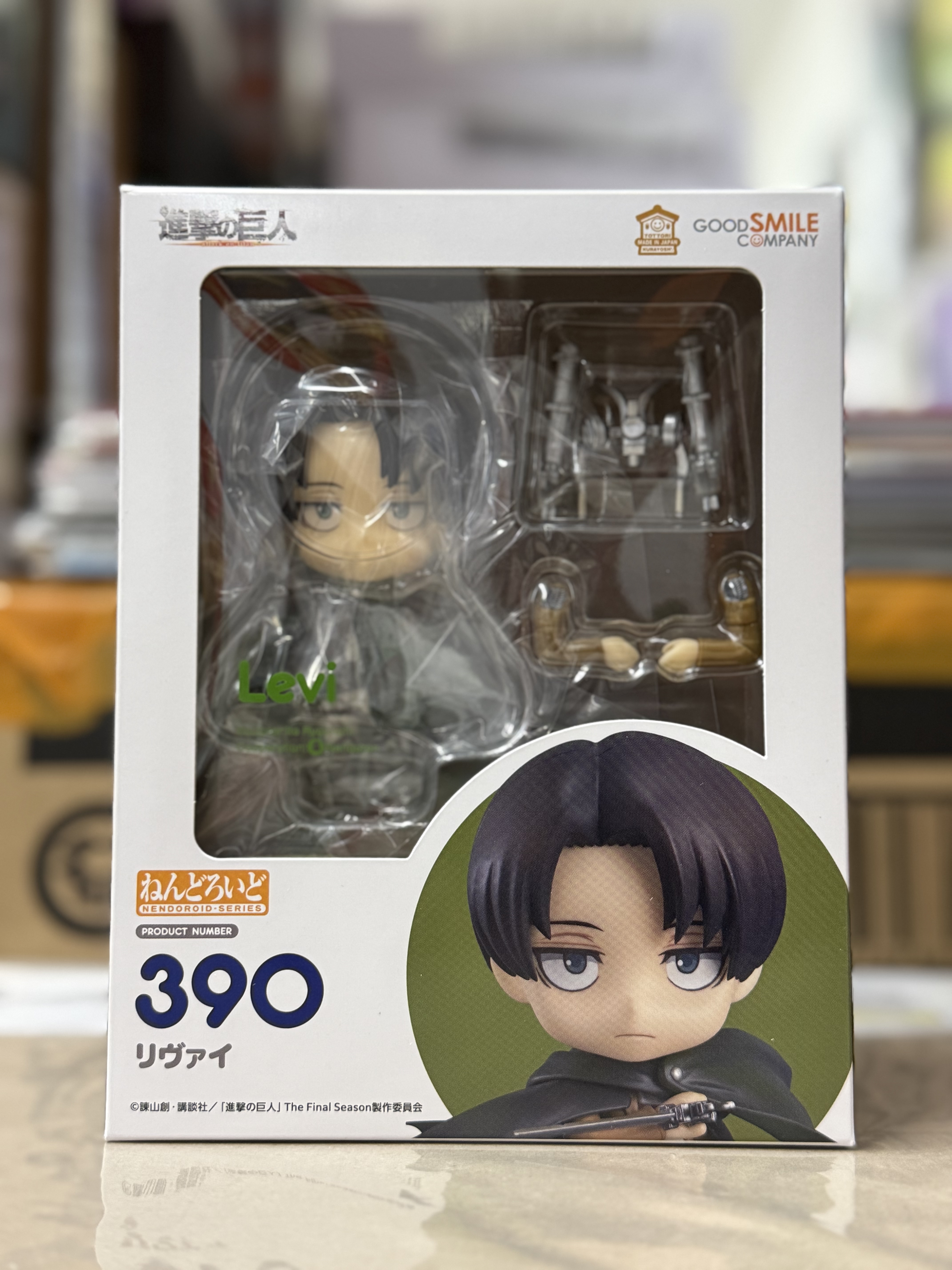 Good smile 黏土人 390 里維 Levi 進擊的巨人 可動figure gsc nendoroid 