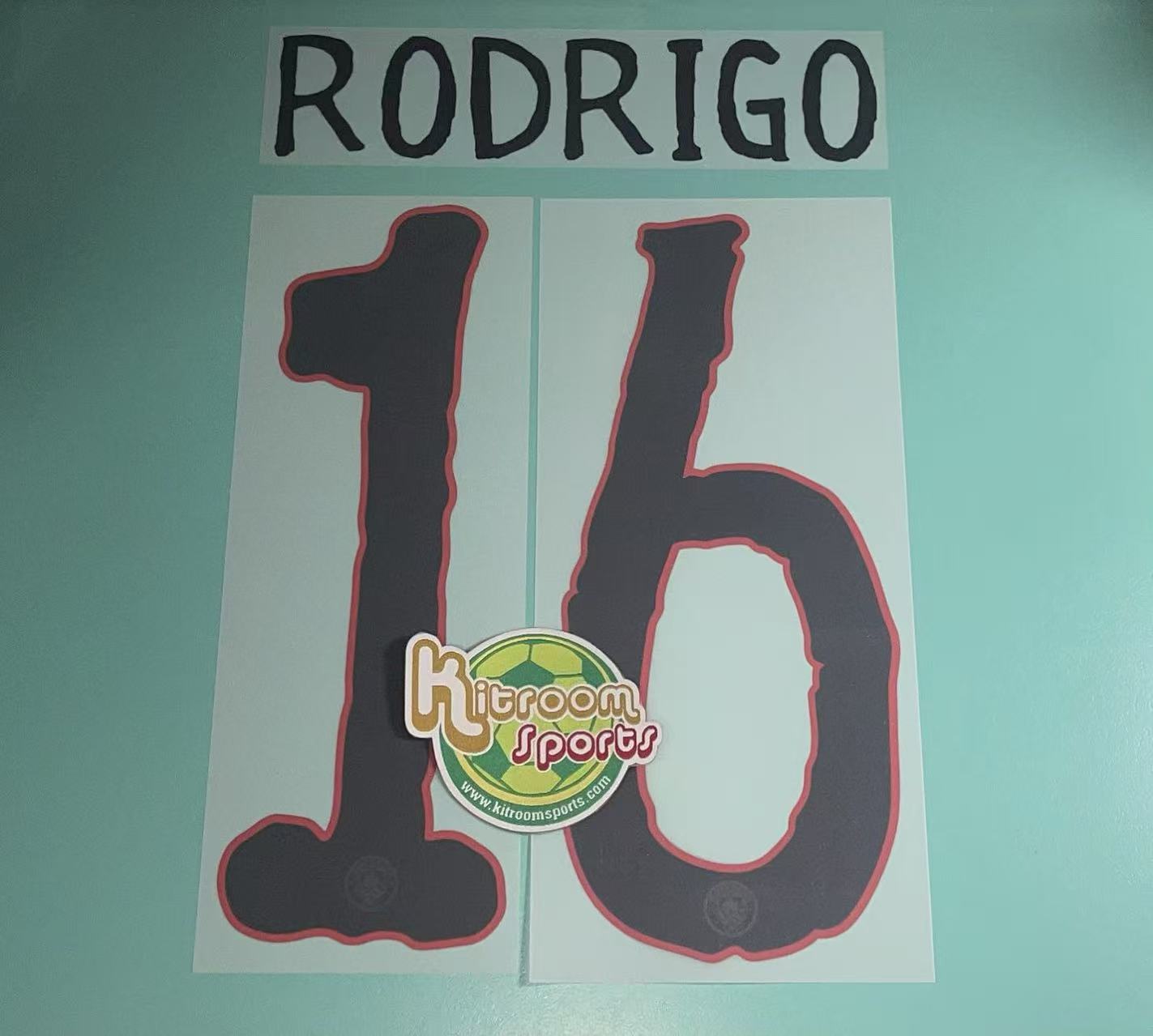 2025-26 Manchester City Away CWC Nameset #16 RODRIGO
