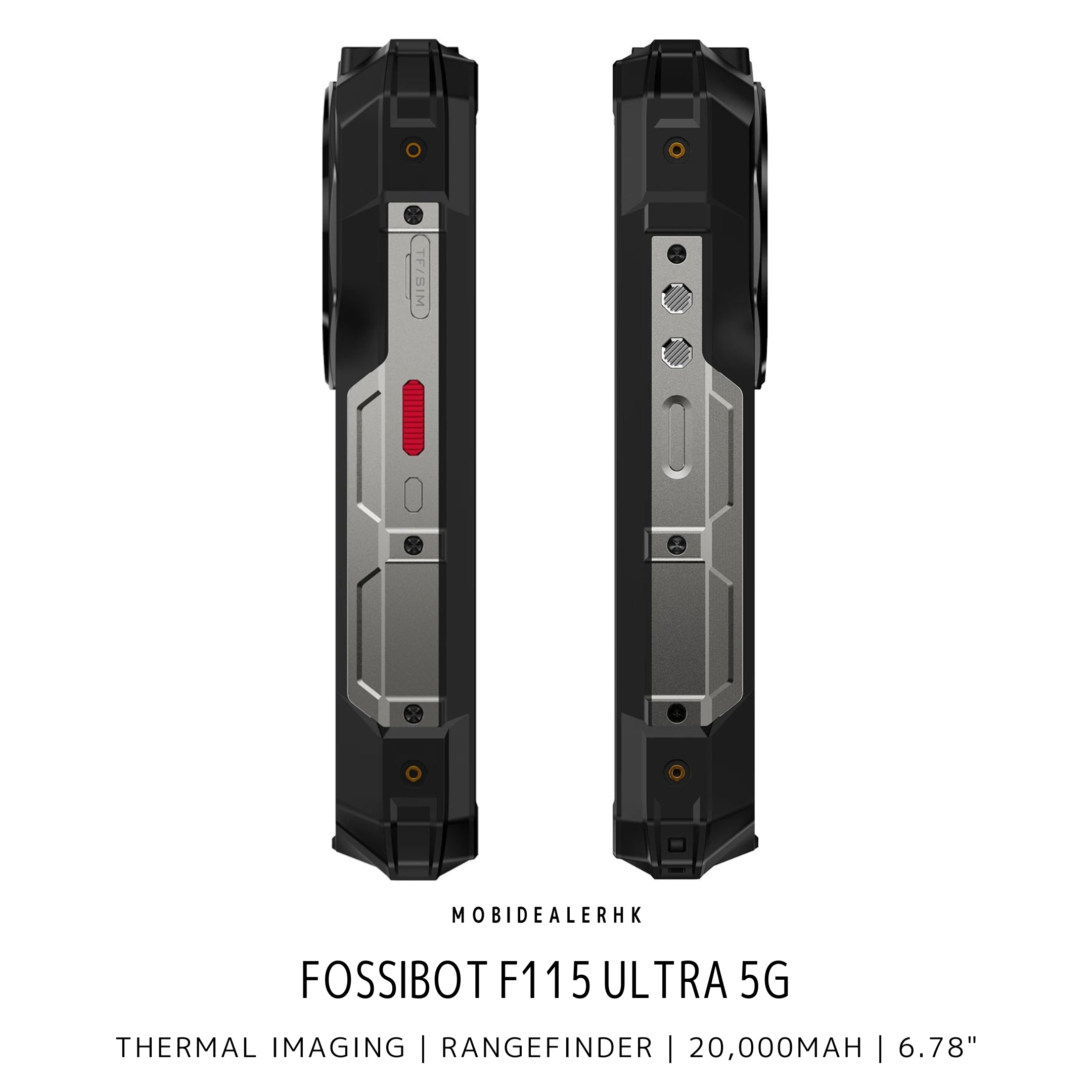 Fossibot F115 Ultra | 5G | 三防手機 | 熱感 | 夜視鏡 | 測距儀 | 20,000mAh | 6.78"