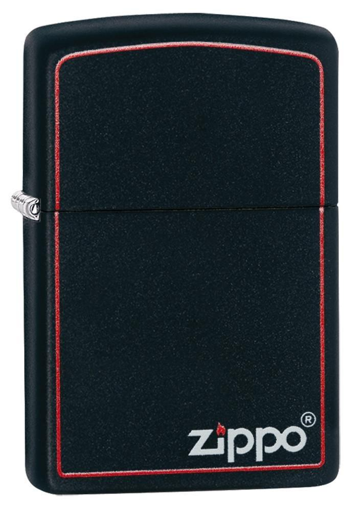 Zippo 218ZB 紅框黑啞漆防風打火機   | ZIPPO 指定授權經銷商