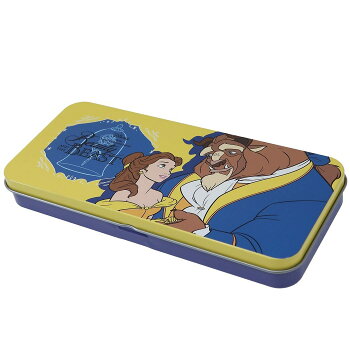 [現貨] [日本製] 美女與野獸鐵筆盒 {TF790943}