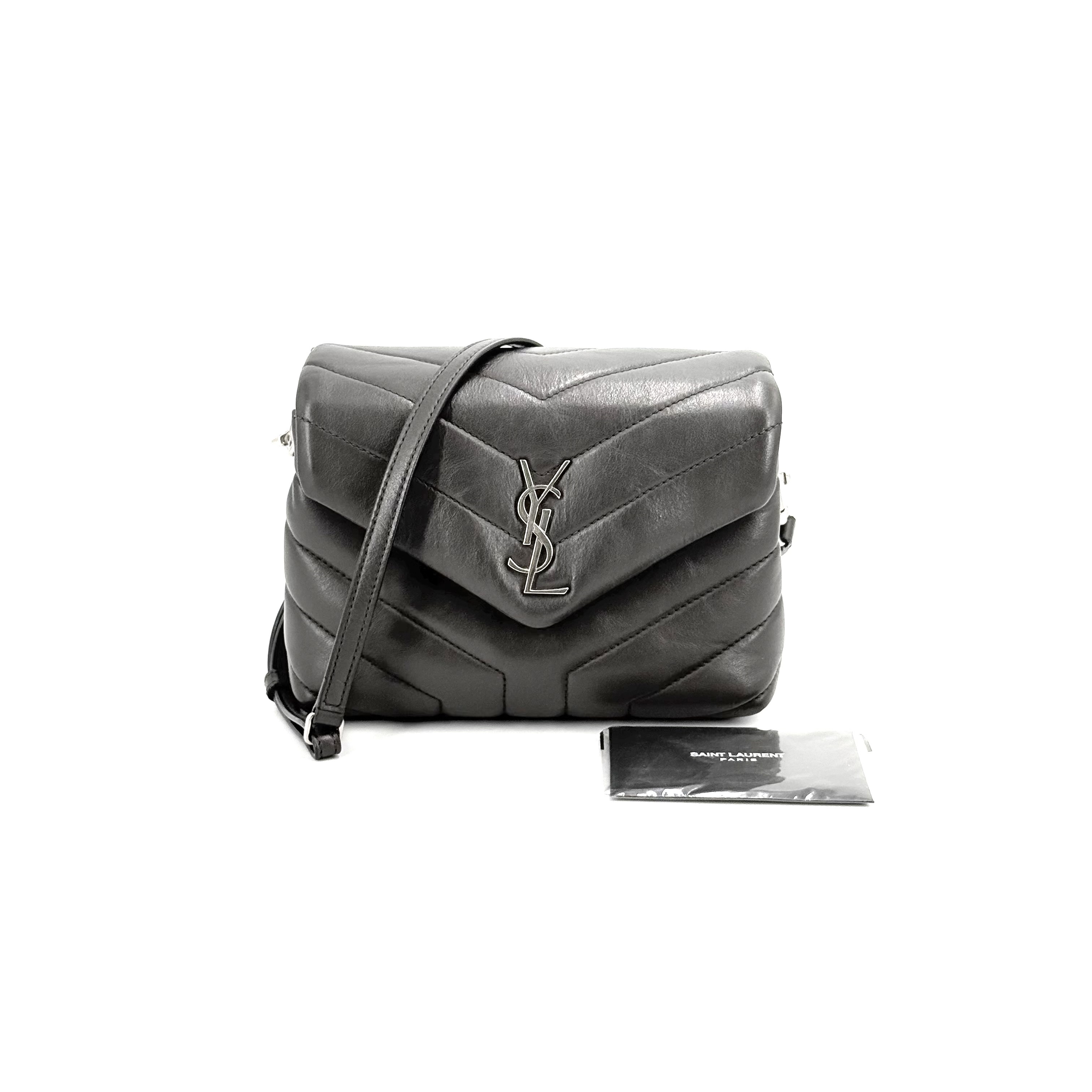 【預訂貨品】YSL 灰色豆腐包