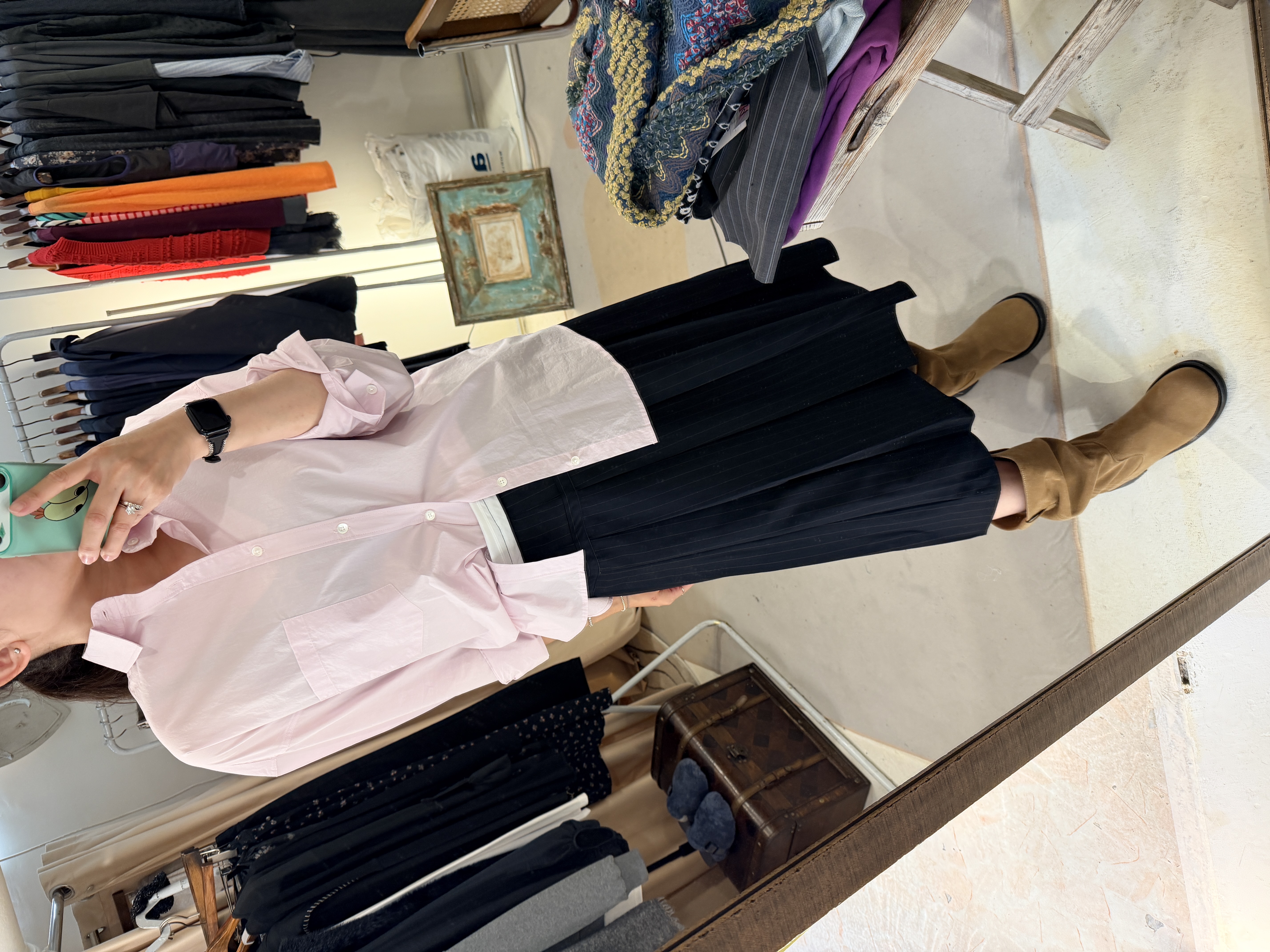 Zipped skirt