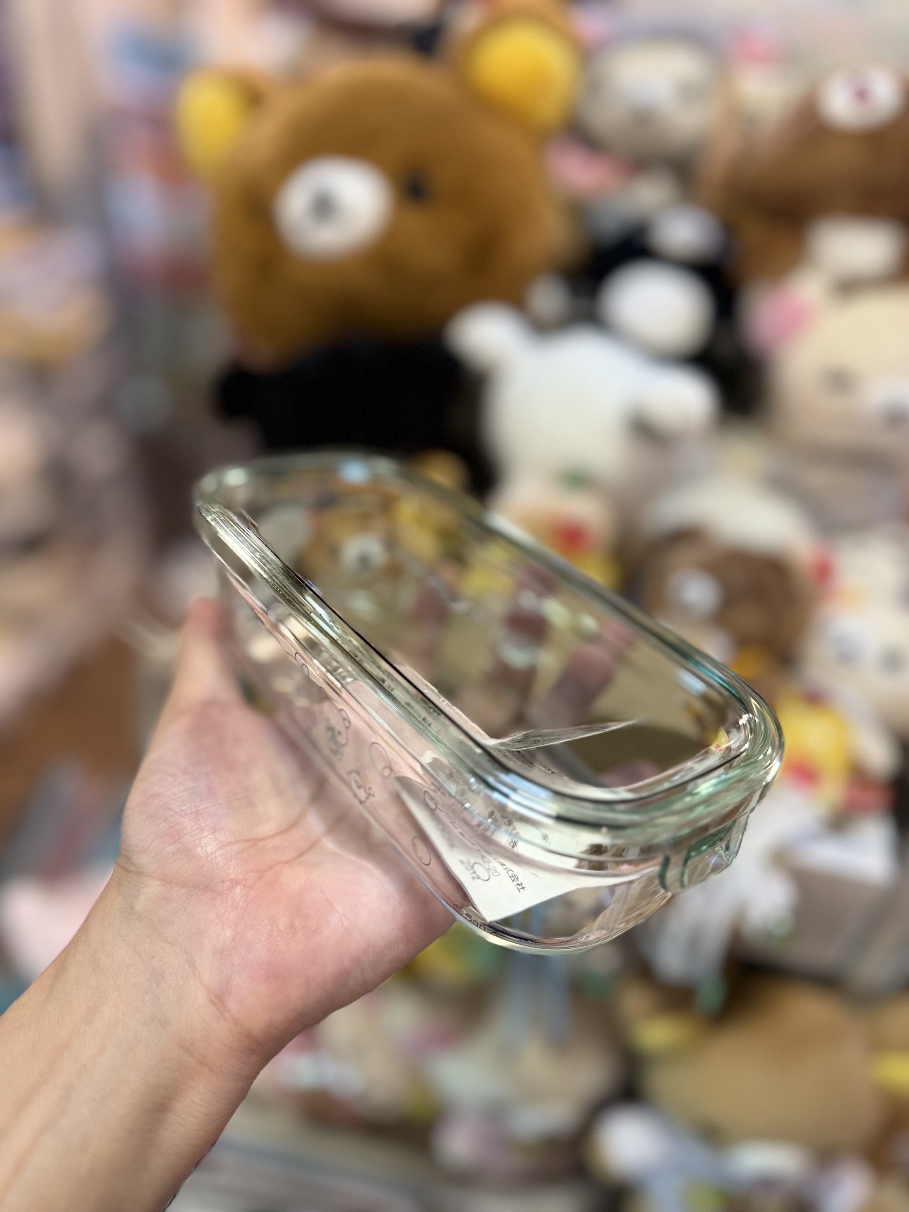 《現貨》全新日本專店限定 Rilakkuma 耐熱玻璃製食物盒（500 ml)