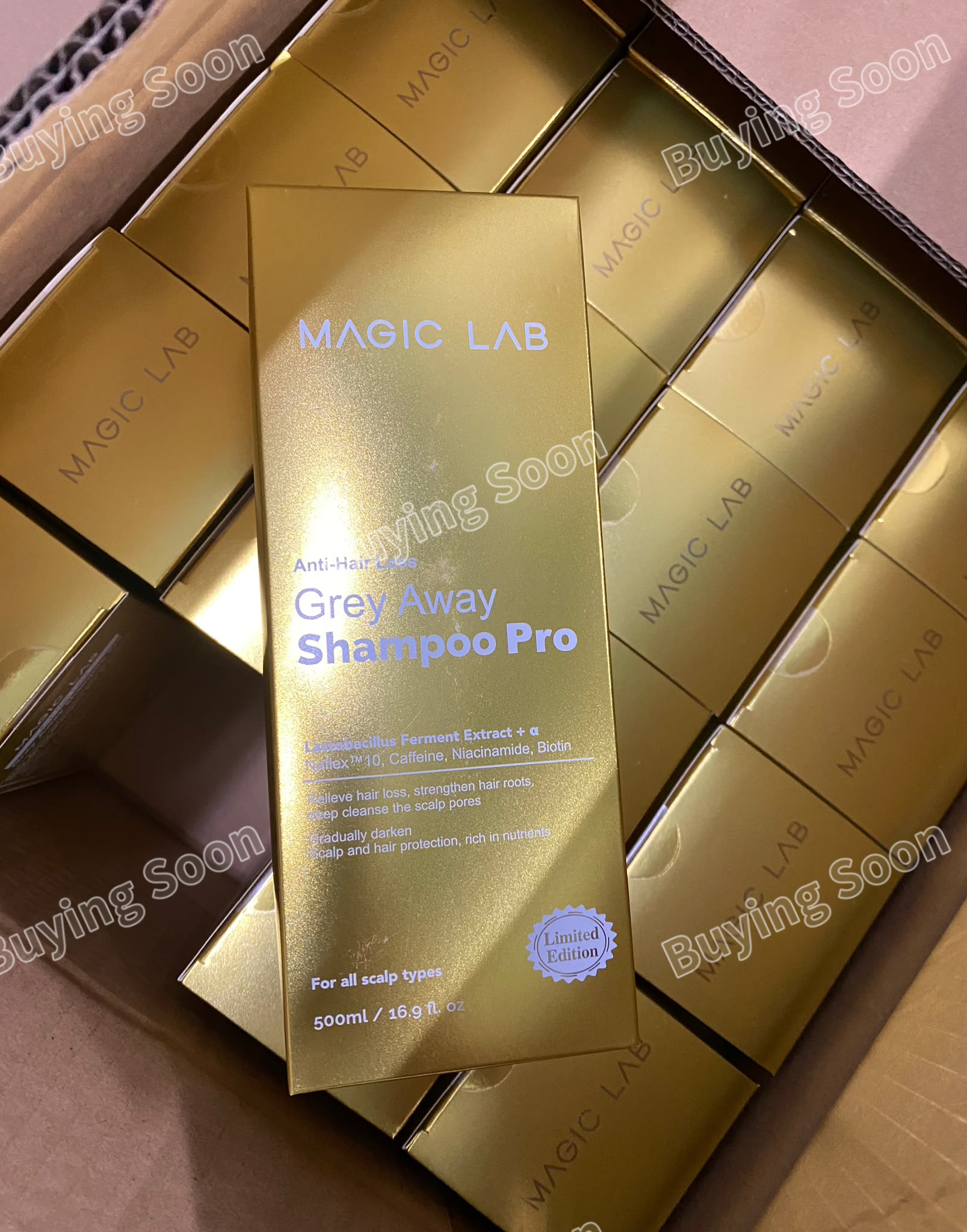 現貨 - MAGIC LAB 全新減白髮洗頭水500 （金裝 ）