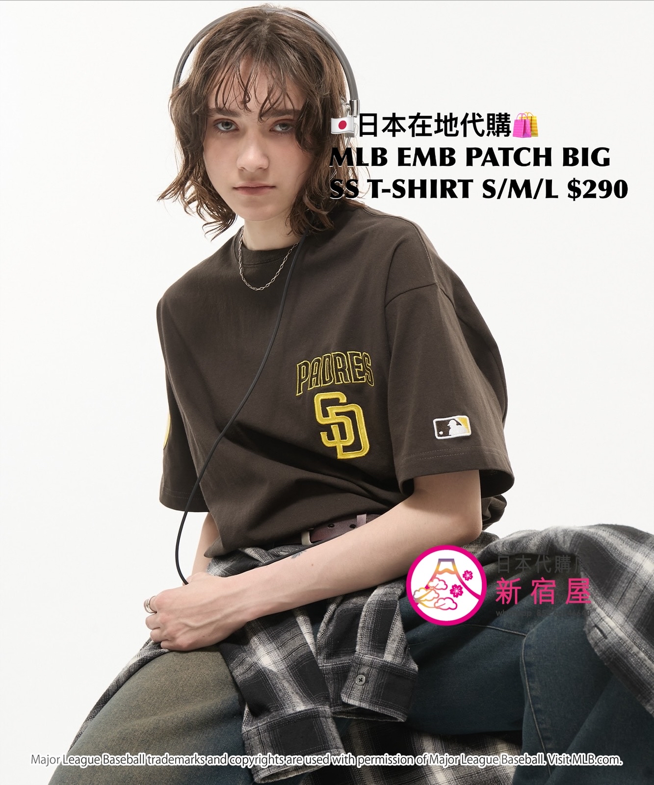 MLB EMBROIDERED PATCH BIG SS T-SHIRT