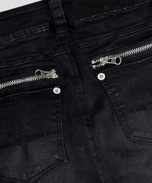 Viper Mid-Rise Bootcut Pants - Washed Black - 바이퍼 미드라이즈 붓컷 팬츠 - 워시드블랙