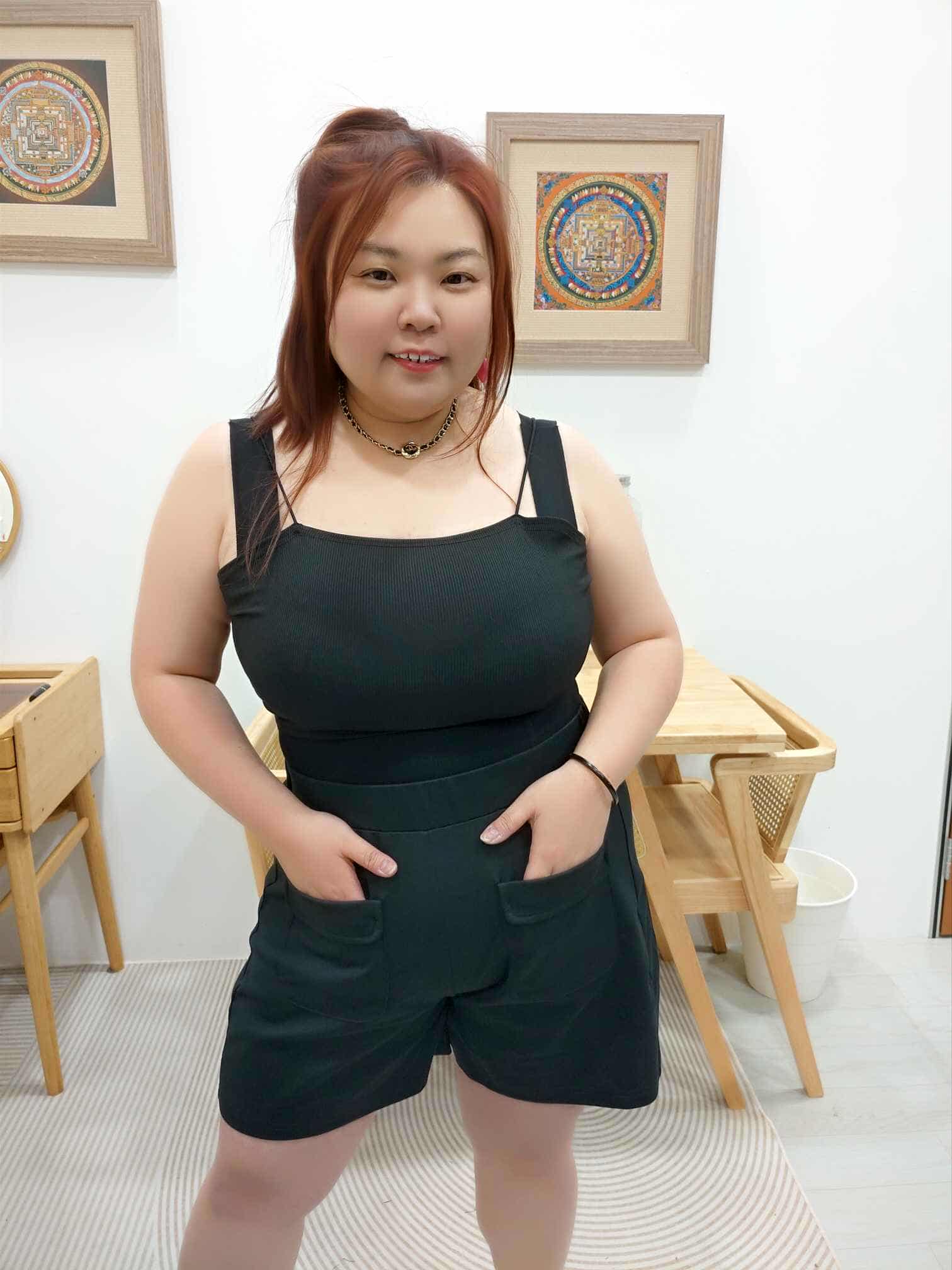 OTB22 06-502635 前口袋设计单色短裤